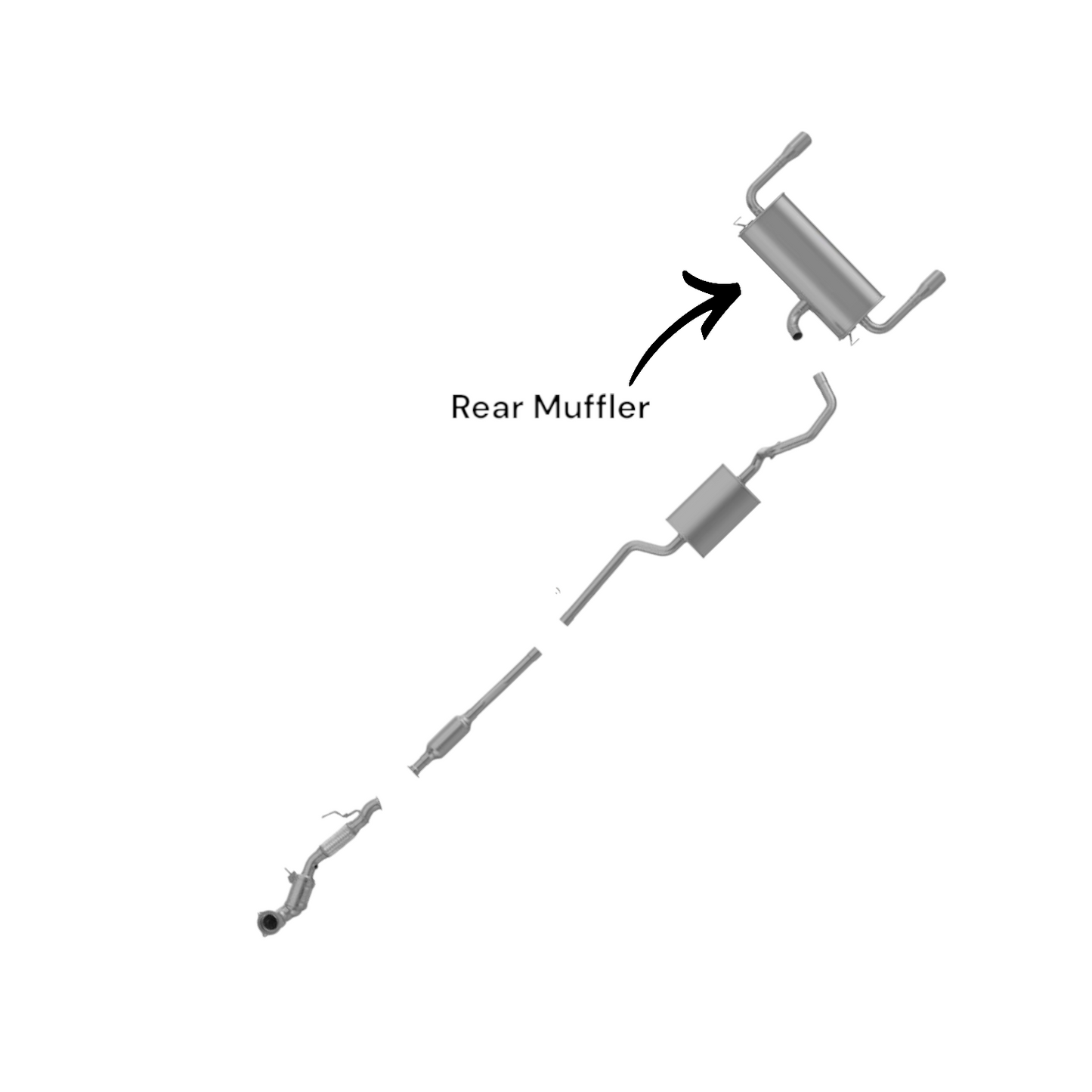 Ford Escape 2.0L (2013-2019) Turbo Rear Muffler