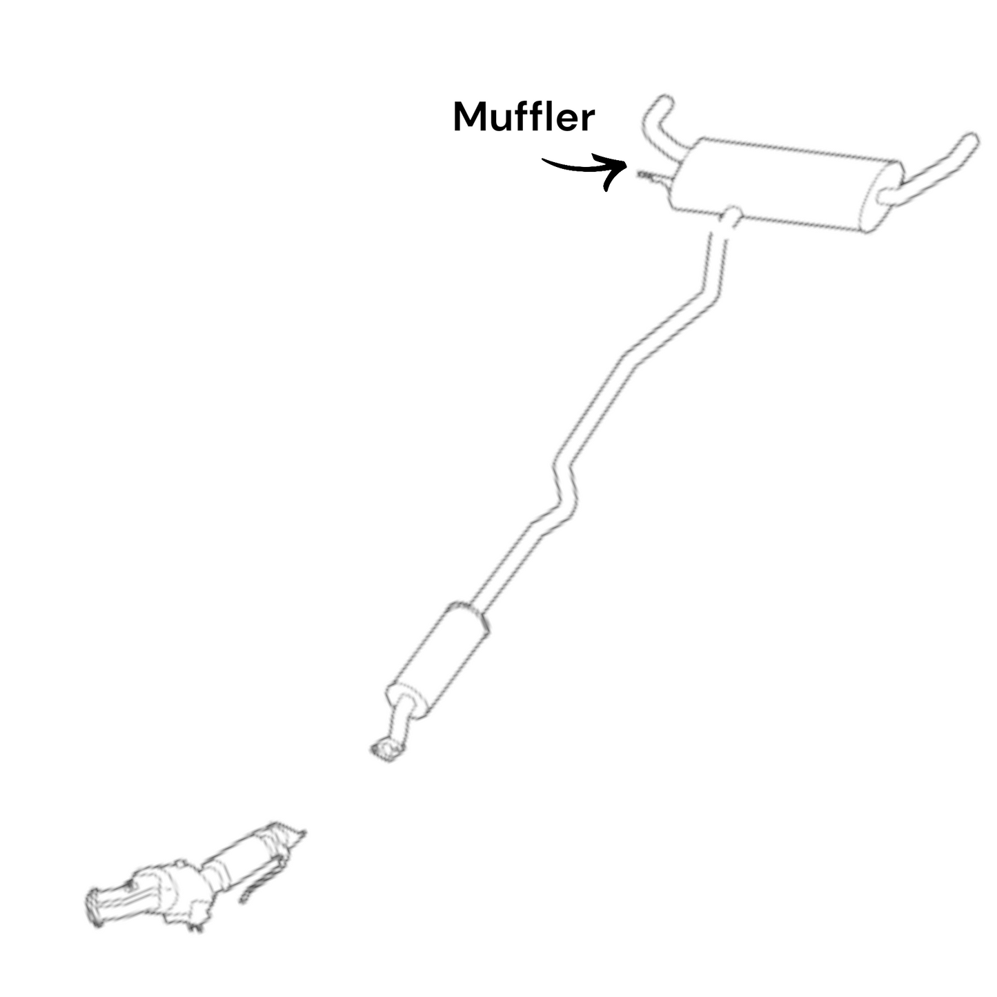 Lincoln MKZ 2.0L (2013-2020) (Turbo) (FWD) Muffler