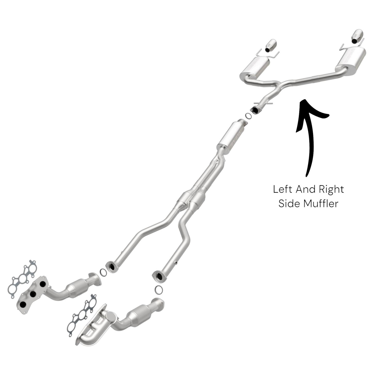 Lexus IS350 3.5L (2006-2013) (RWD ) Left And Right Side Y Pipe Muffler