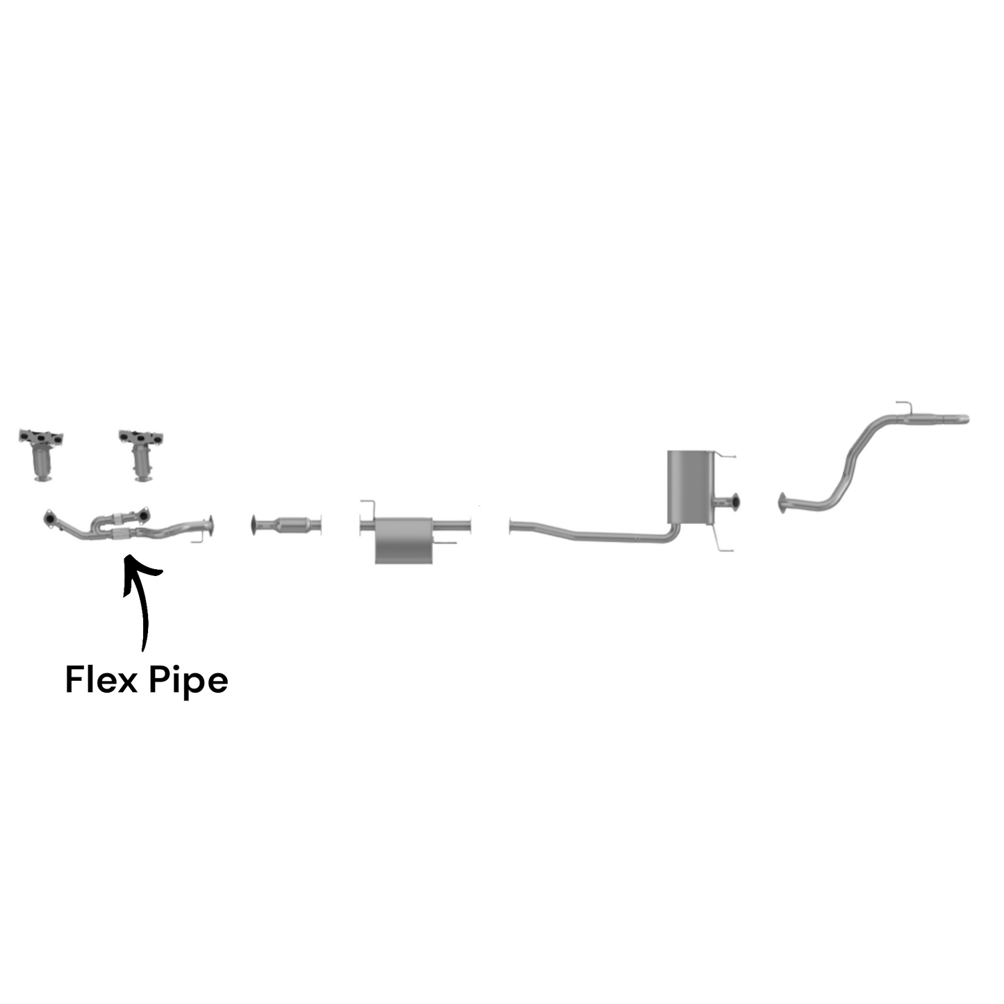 Kia Sedona 3.8L (2006-2010) (FWD) Flex Pipe