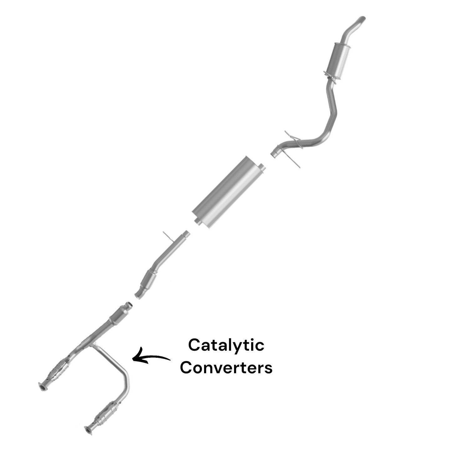 Chevrolet Tahoe 5.3L (2015-2019) Catalytic Converters