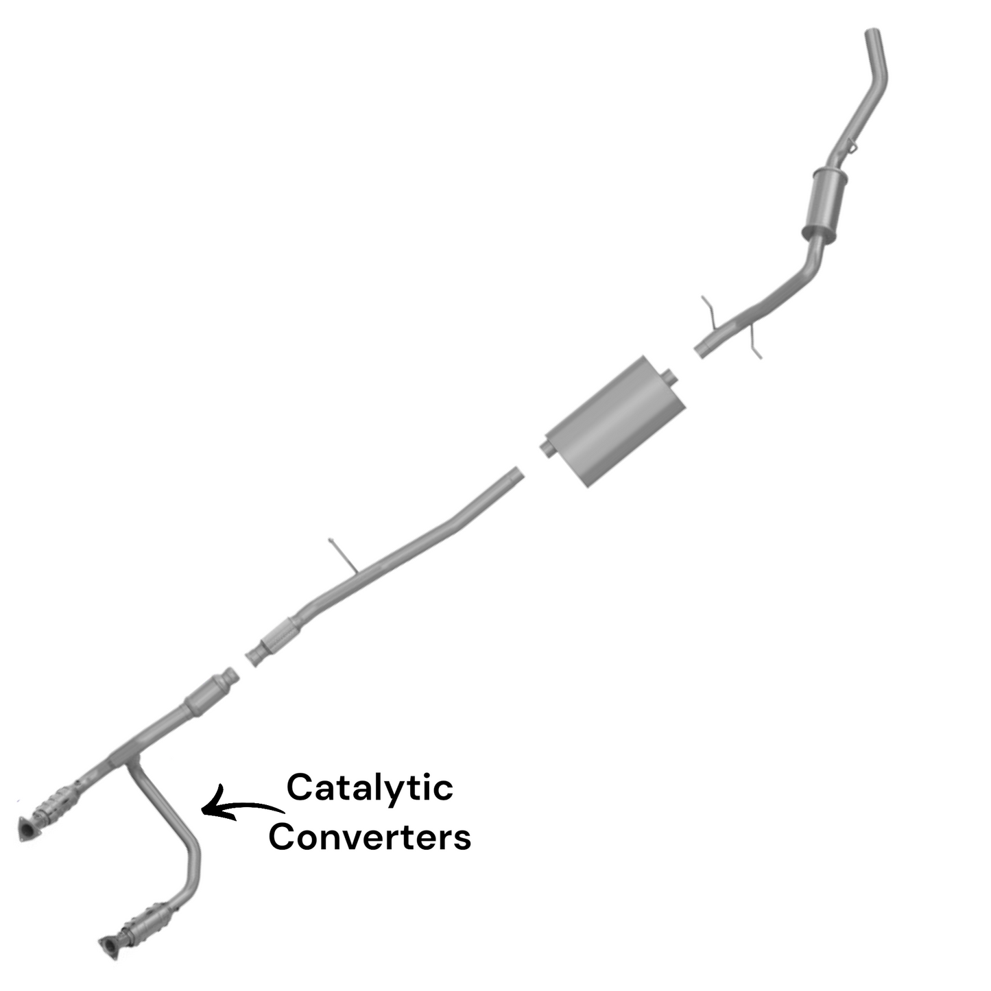 GMC Sierra 1500 5.3L (2014-2018) Catalytic Converters