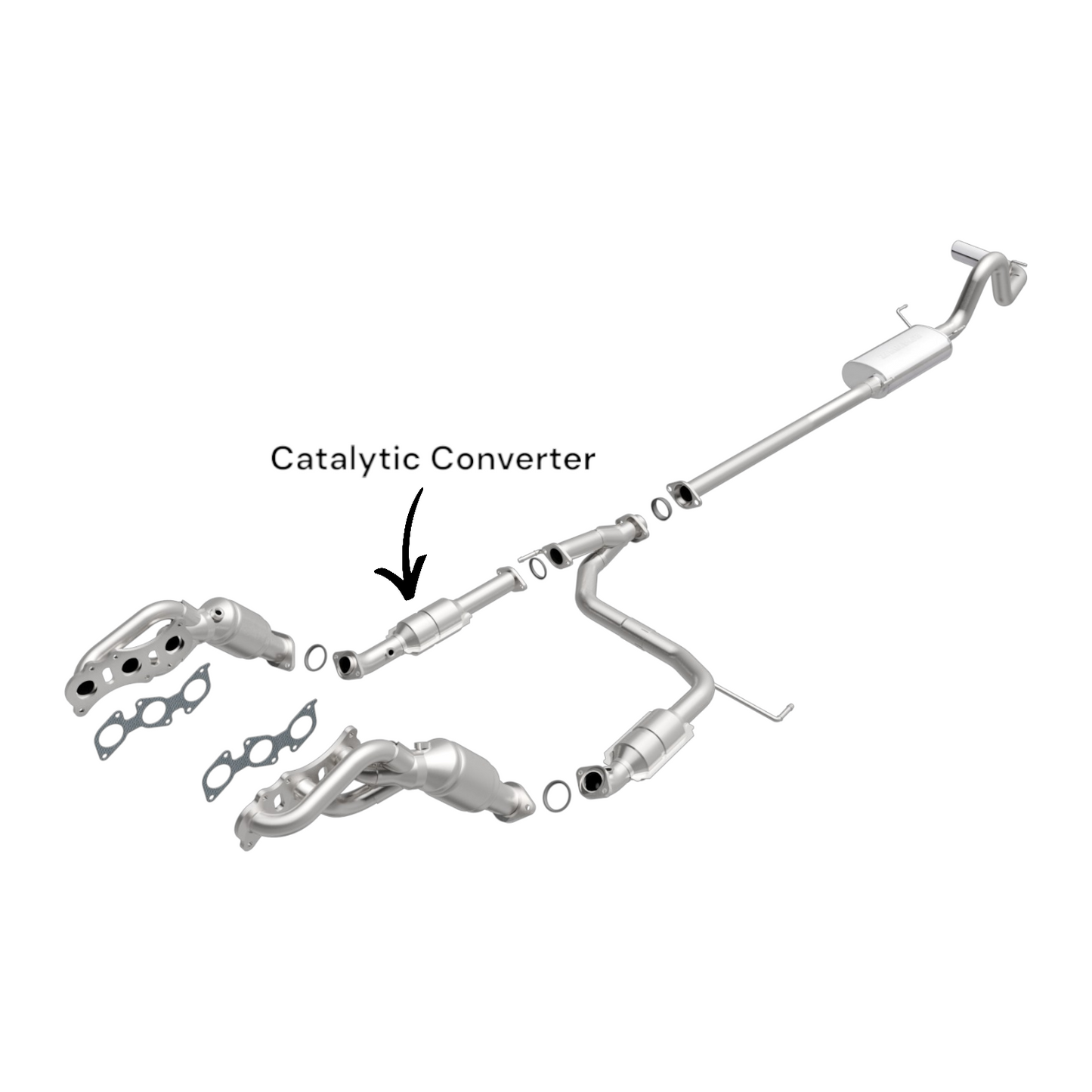 52451 - Toyota Tacoma 4.0L (2005-2015) V6 Passenger Side (Right Side) Catalytic Converter
