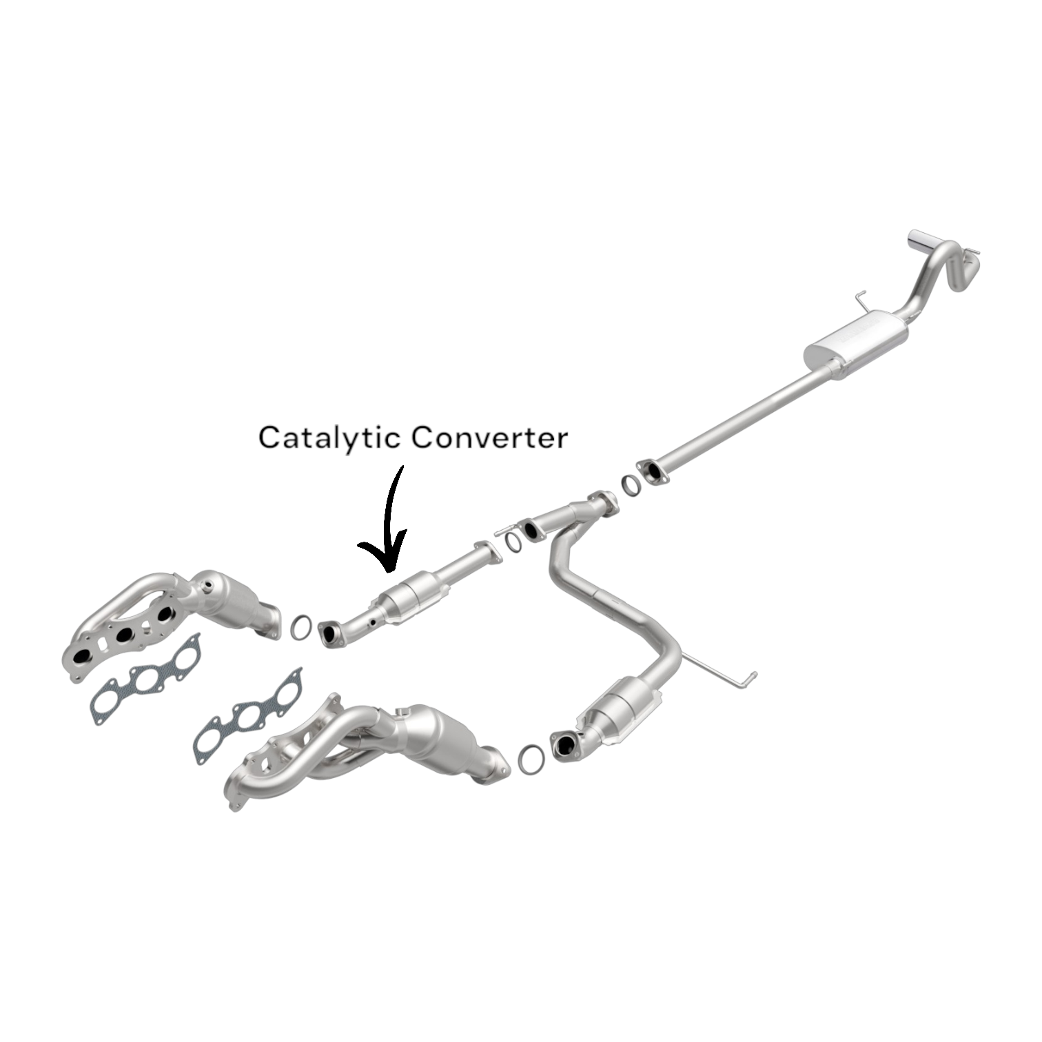52451 - Toyota Tacoma 4.0L (2005-2015) V6 Passenger Side (Right Side) Catalytic Converter