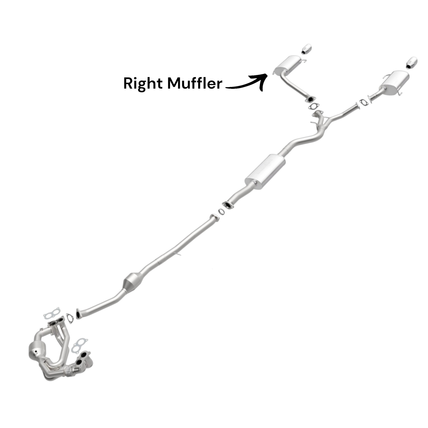 Subaru Outback 2.5L (2005-2009) (Non-Turbo) Right Muffler