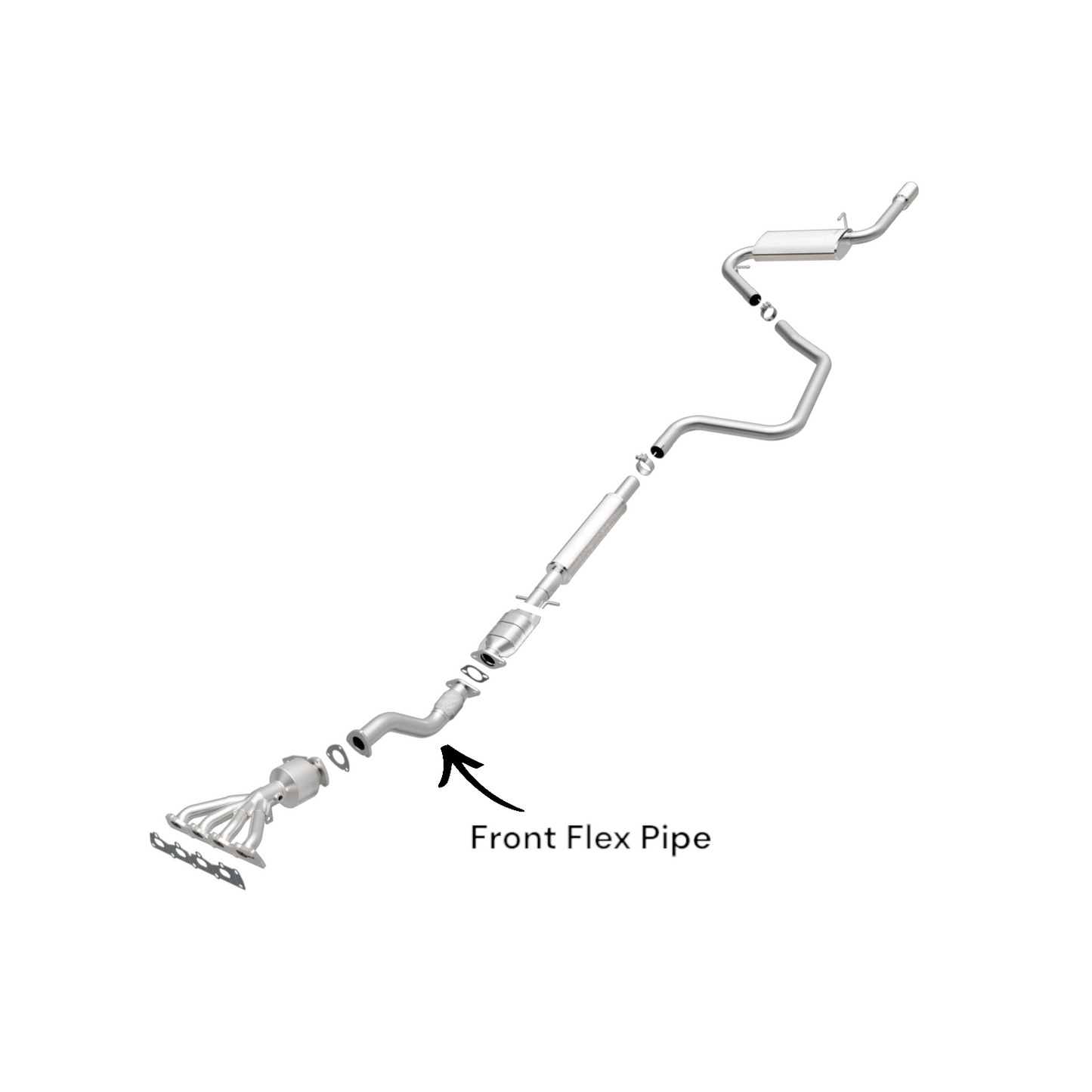 Pontiac G6 2.4L (2008, 2009) Front Flex Pipe