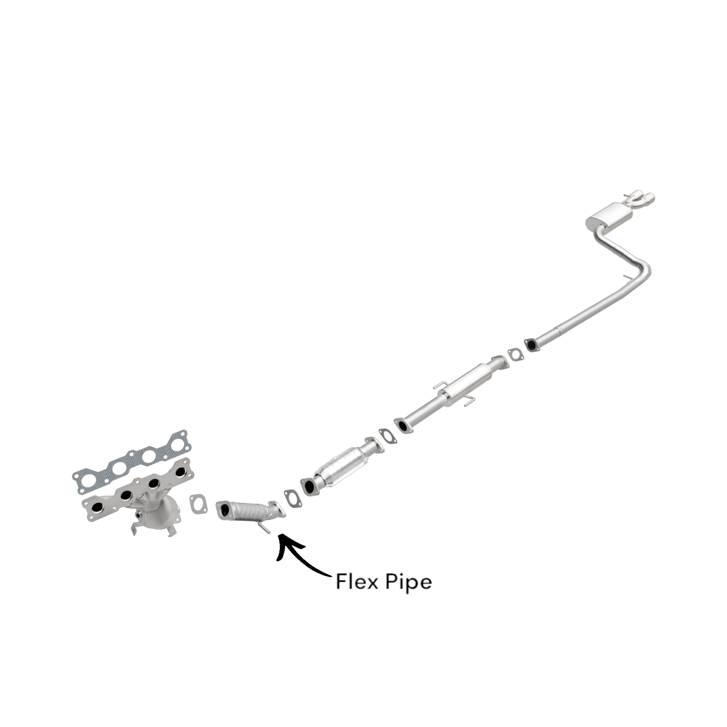 Kia Rondo 2.4L (2007-2008) Flex Pipe