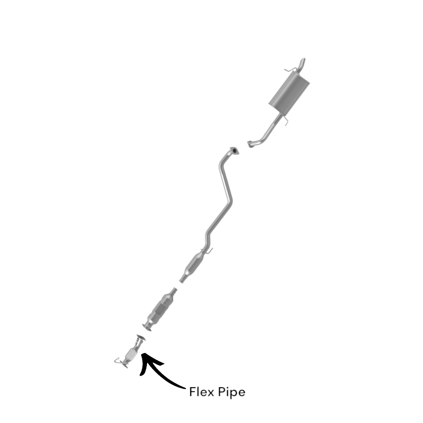 Hyundai Elantra 1.8L (2011-2016) Front Flex Pipe (With Federal Emission Only)