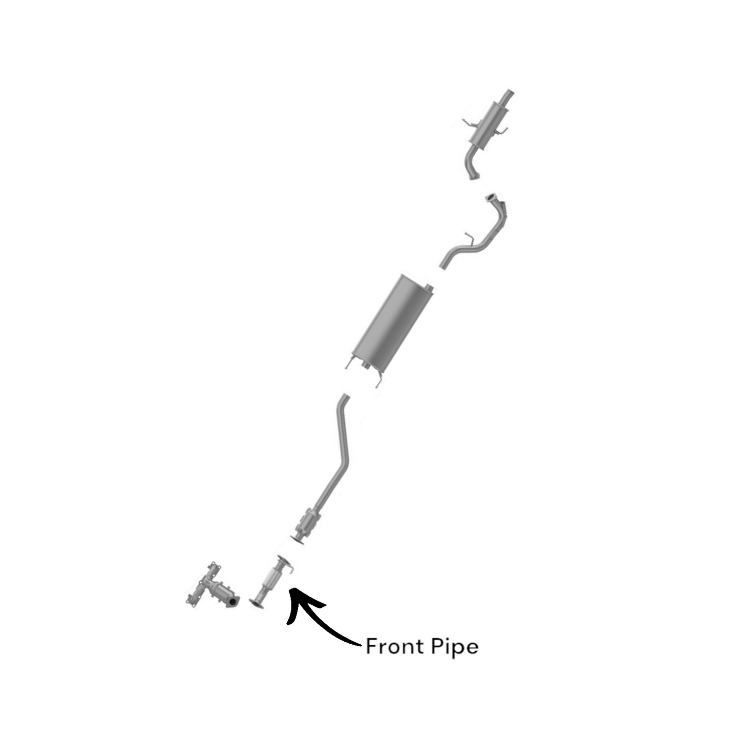 Hyundai Santa Fe Sport 2.4L (2013-2016) Front Pipe