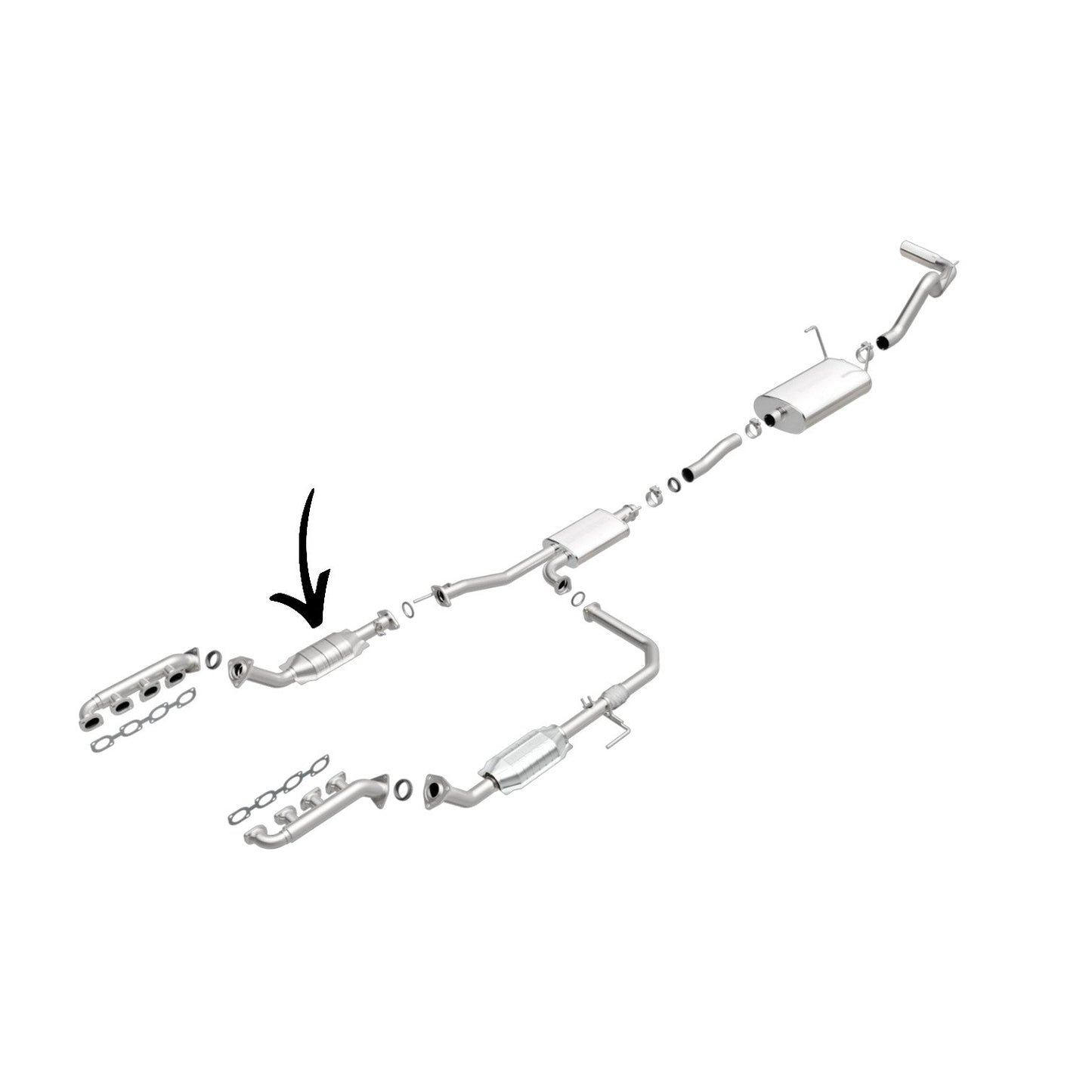 Toyota Tundra 4.7L V8 (2000-2002) Passenger Side Catalytic Converter