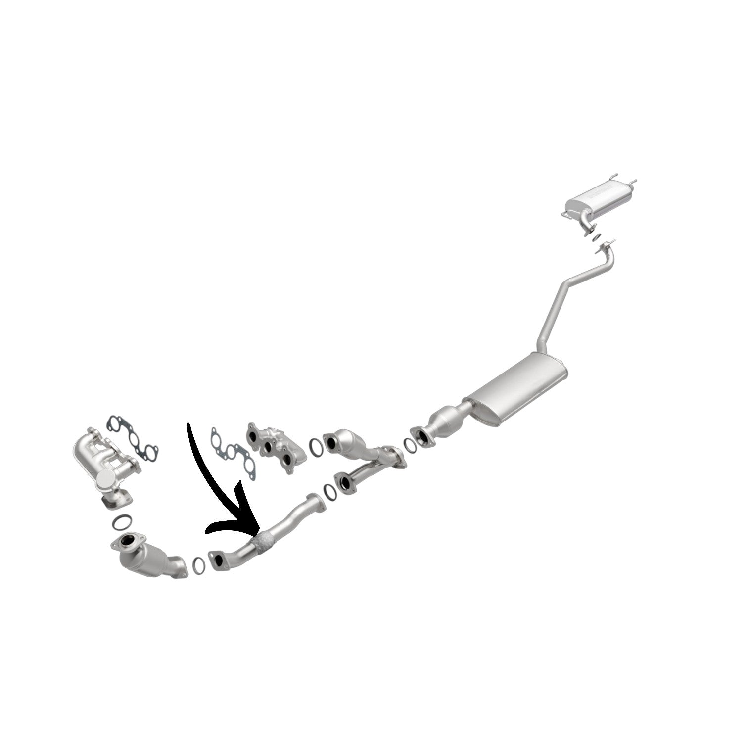 Toyota Highlander 3.0L V6 (2001-2003) Front Flex Pipe