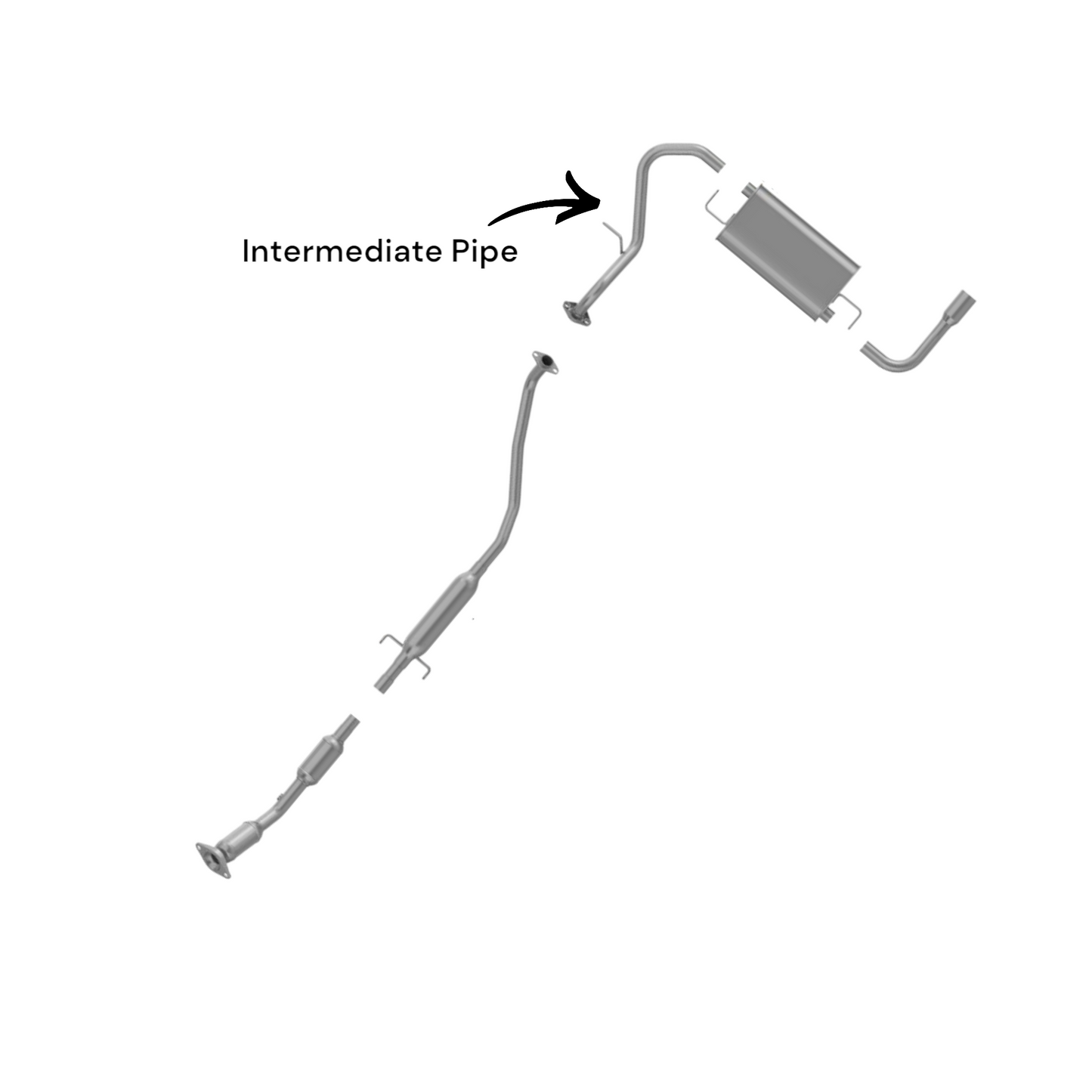 Pontiac Vibe 1.8L (2003-2004) Intermediate Pipe (FWD)