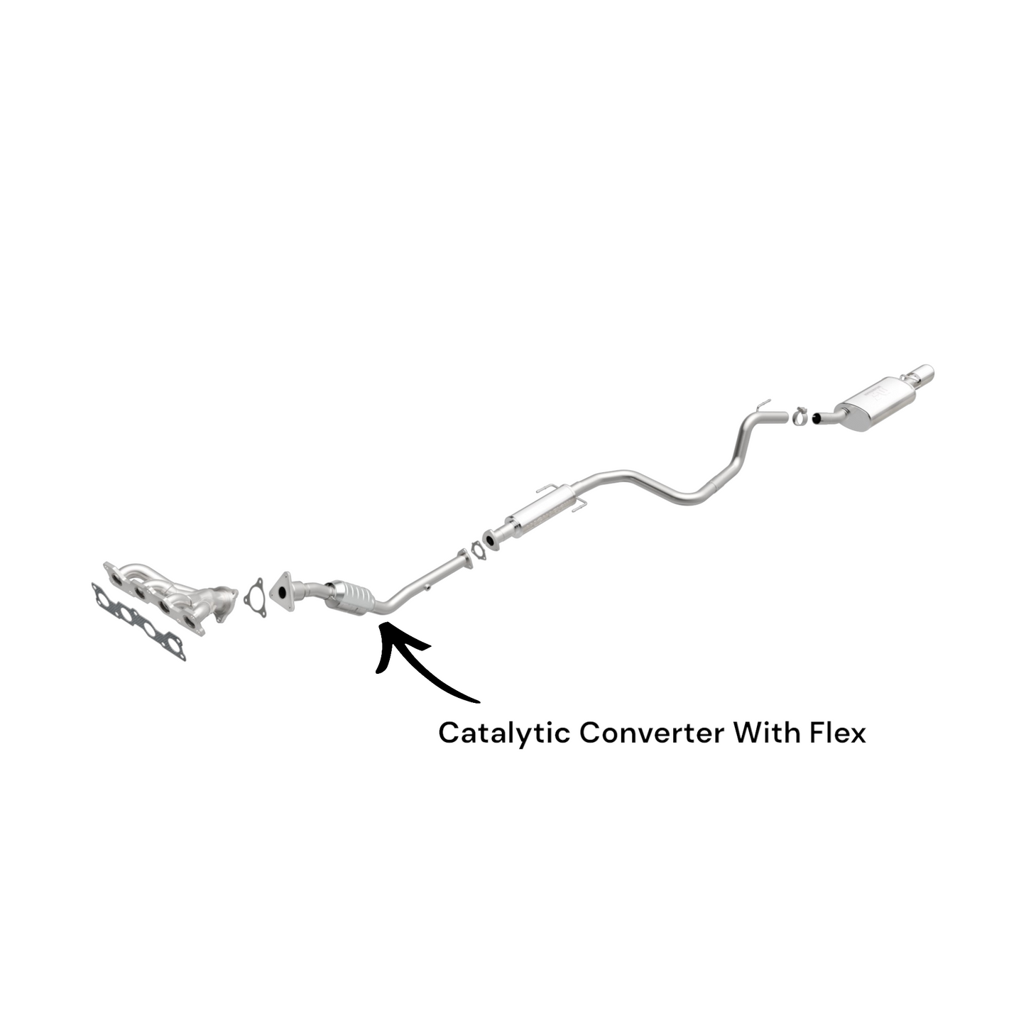 Saturn Ion 2.2L (2003-2004) V4 Direct Fit Catalytic Converter With Flex