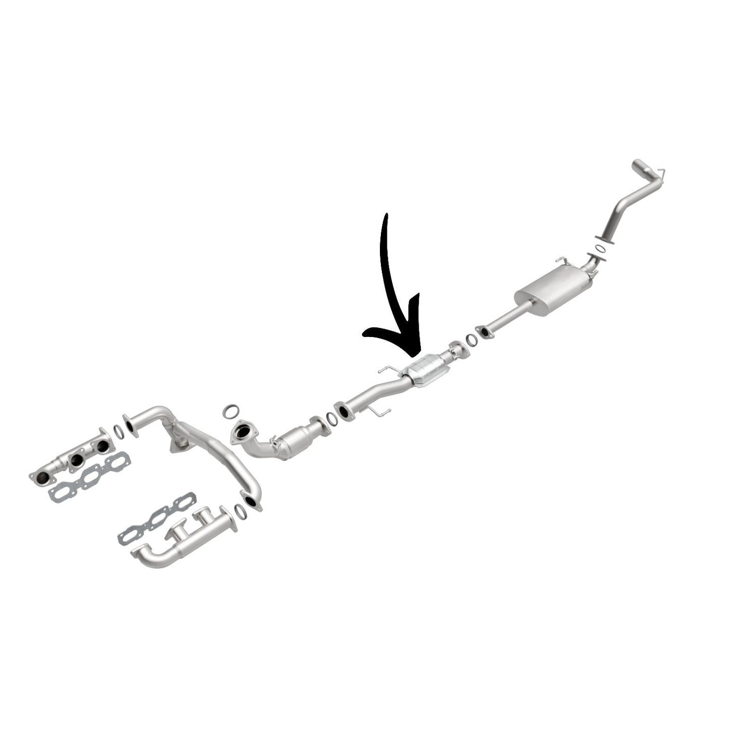 Toyota 4Runner 3.4L (2001 & 2002) V6 Rear Catalytic Converter