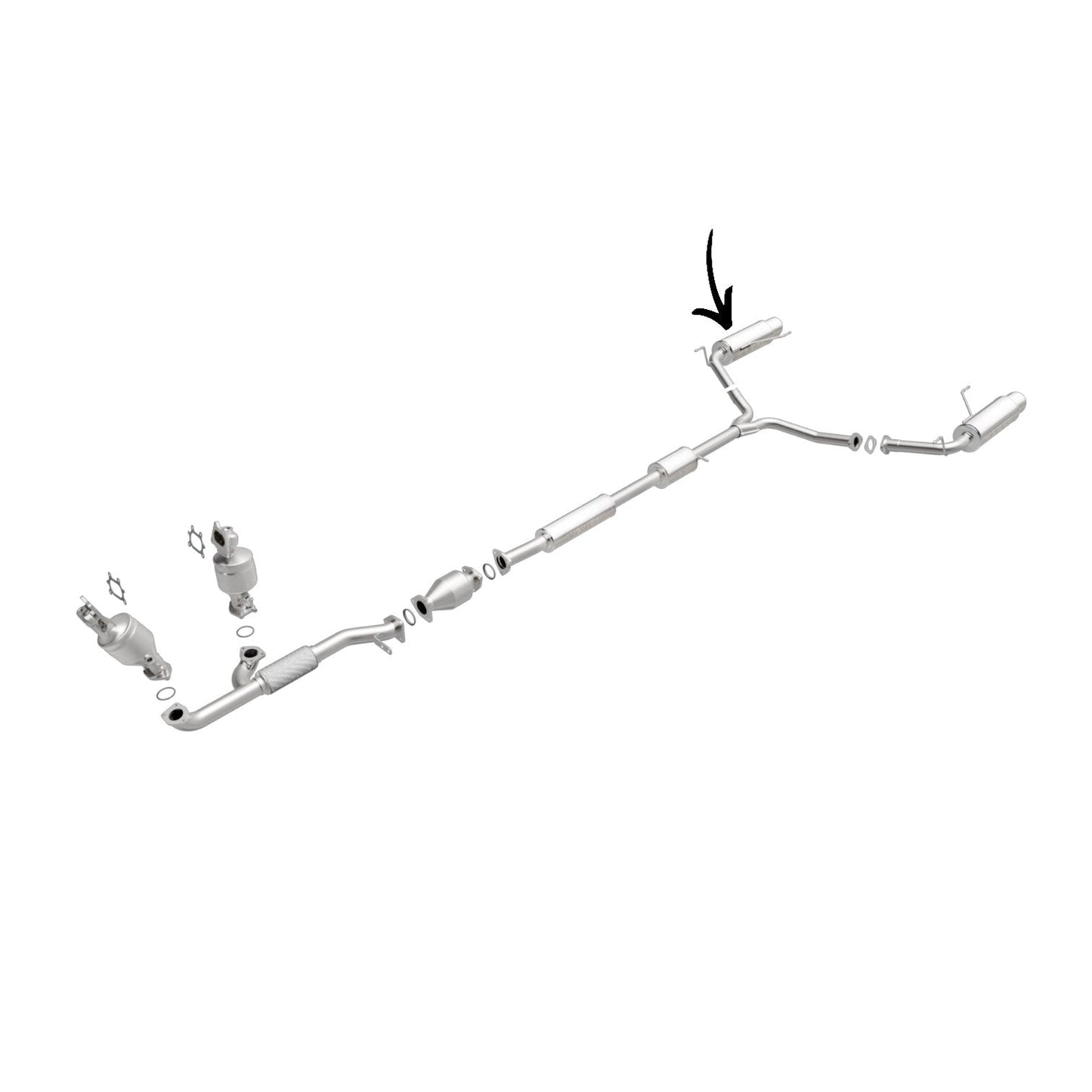 Acura TL 3.2L 2004-2008 Right Side Rear Muffler