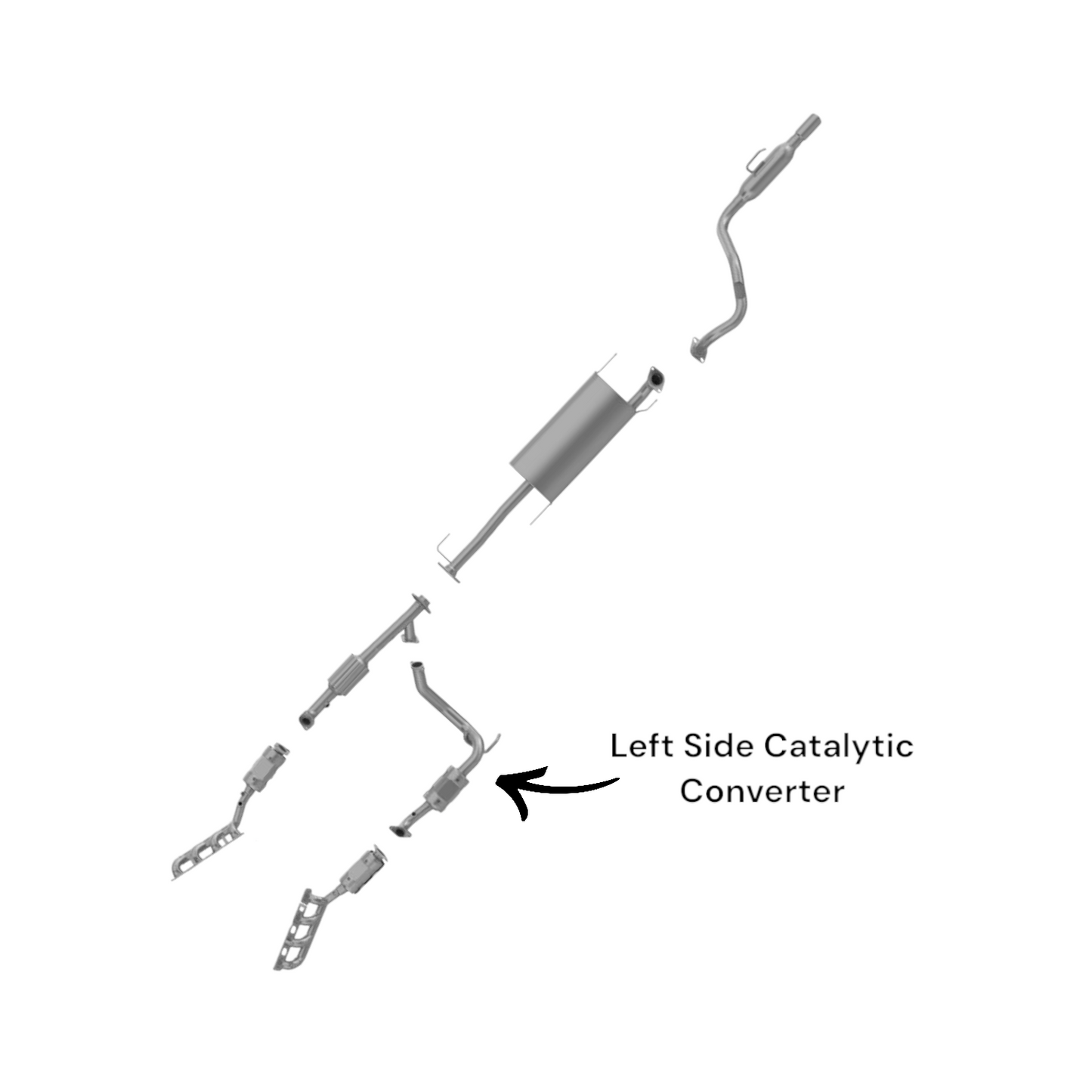 Lexus GX460 4.6L (2010-2016) Left Side Catalytic Converter