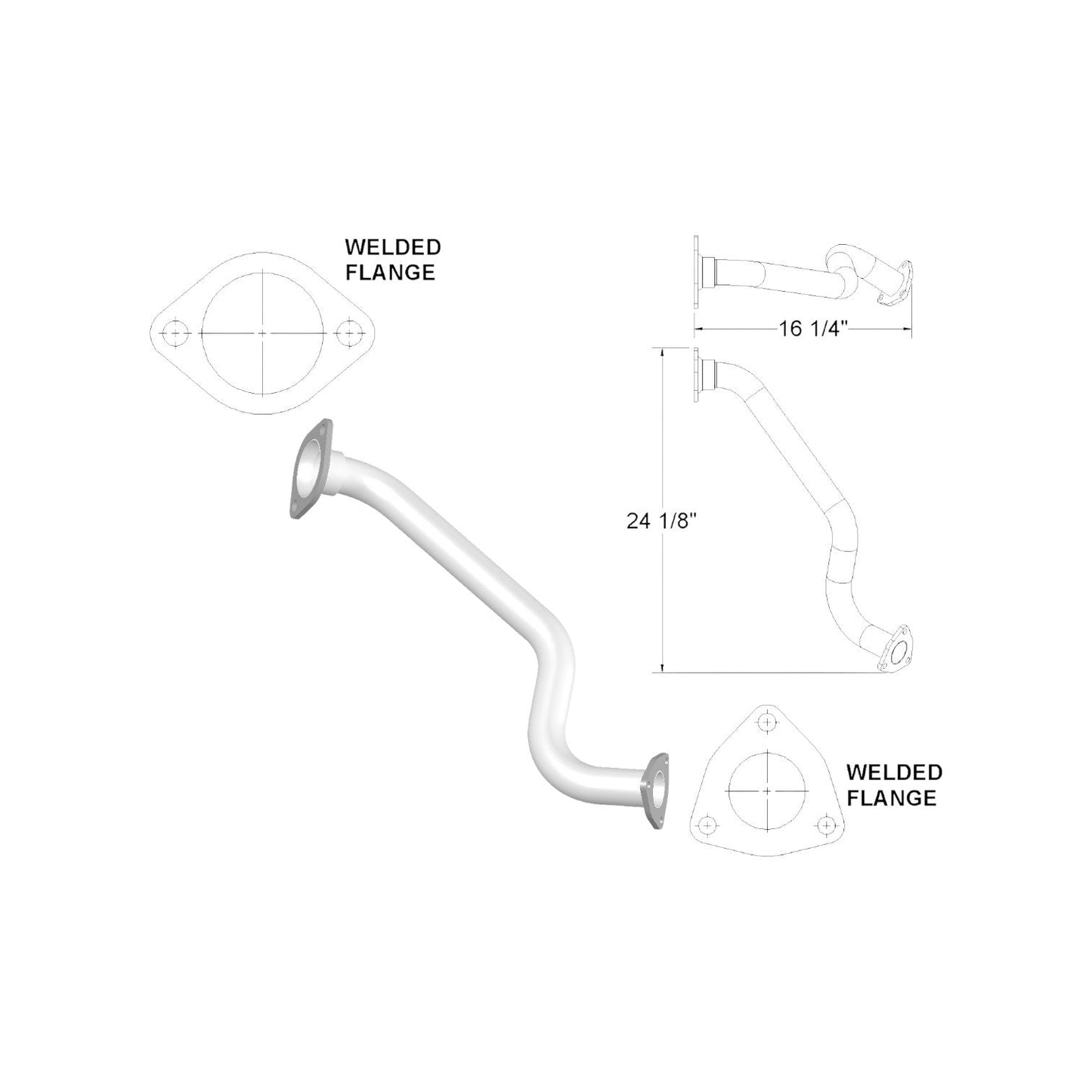 Honda Civic 1.8L 2007 Ex 2 Door Automatic Front Pipe