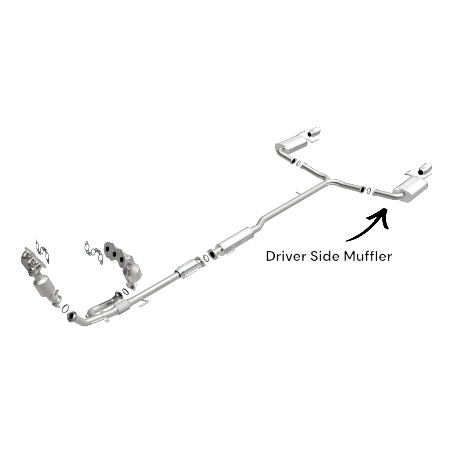 Lexus ES350 3.5L (2007-2012) Driver Side Muffler (Left side)