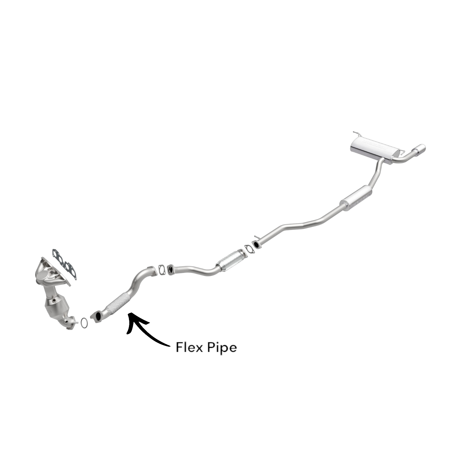 53826 - Nissan Rogue Select 2.5L (2014-2015) Flex Pipe