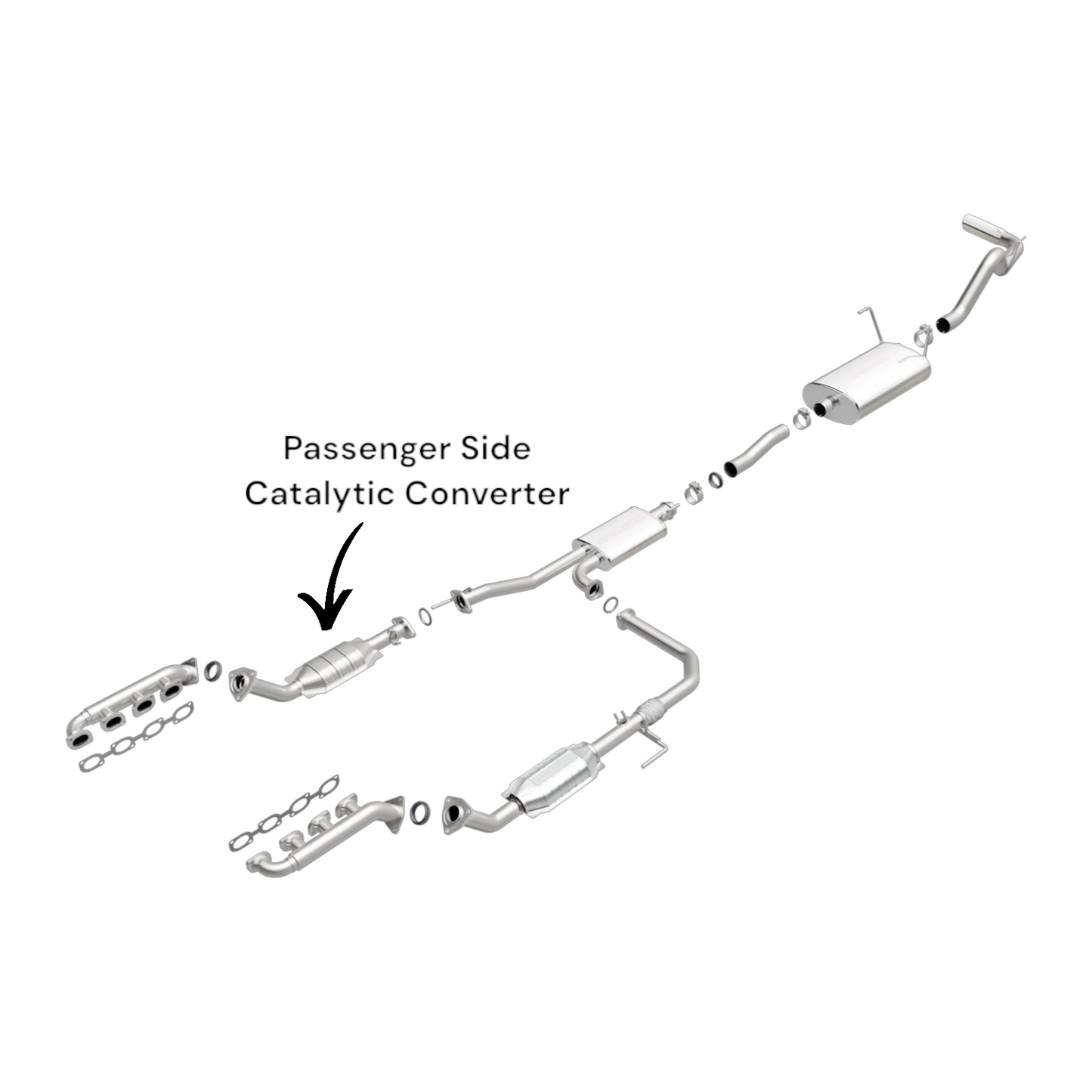 Toyota Tundra 4.7L (2003 & 2004) V8 Passenger Side Catalytic Converter