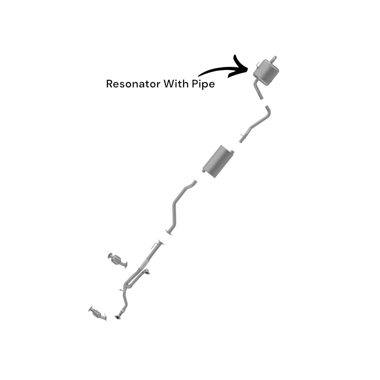 Saturn Outlook 3.6L (2007-2010) Resonator With Pipe