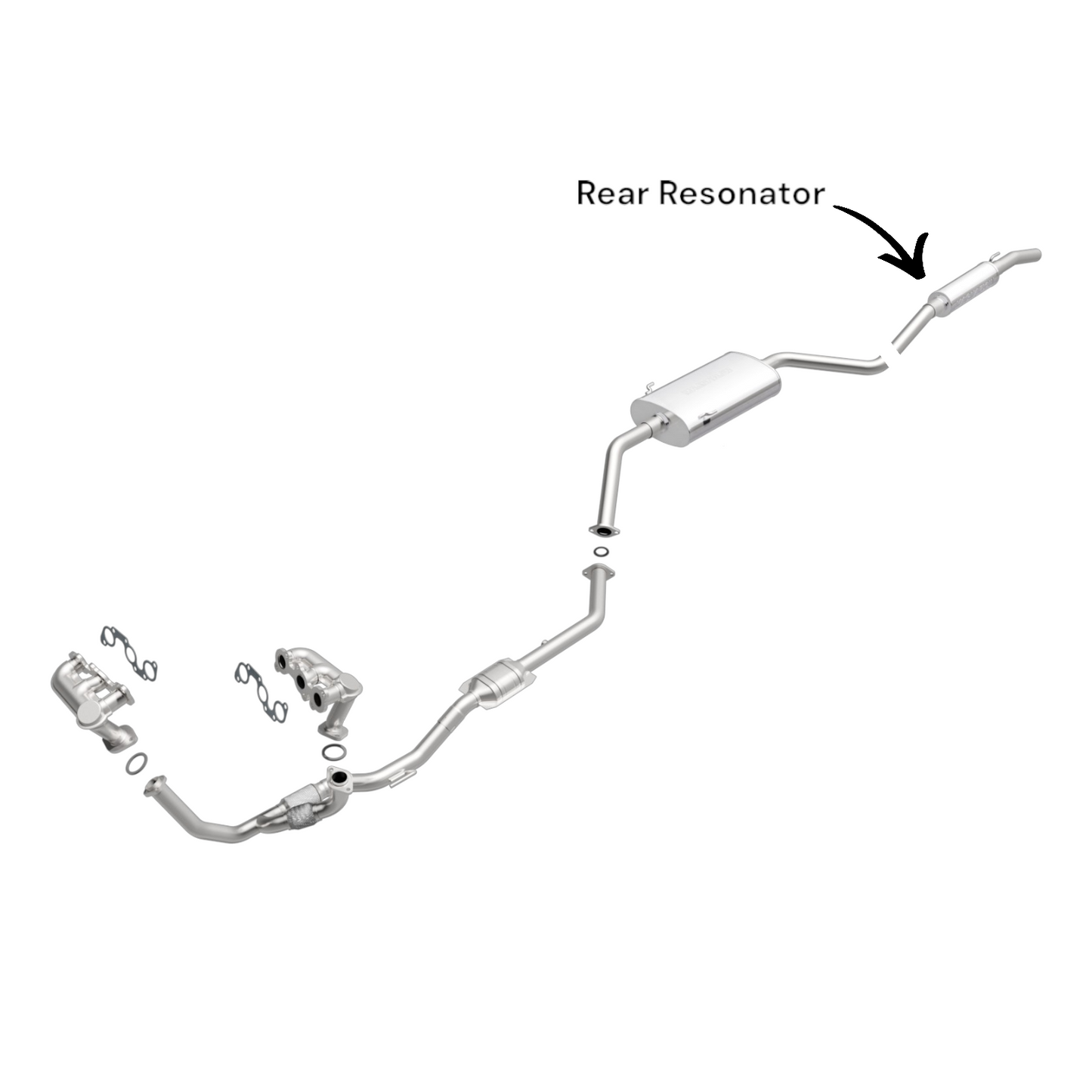 54255 - Toyota Sienna 3.0L (1998, 1999, 2000) V6 Rear Resonator