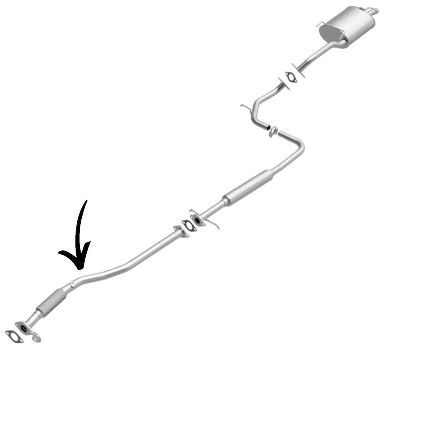 Hyundai Accent 1.5L (2000-2002)  & 1.6L (2001-2005) Front Flex Pipe