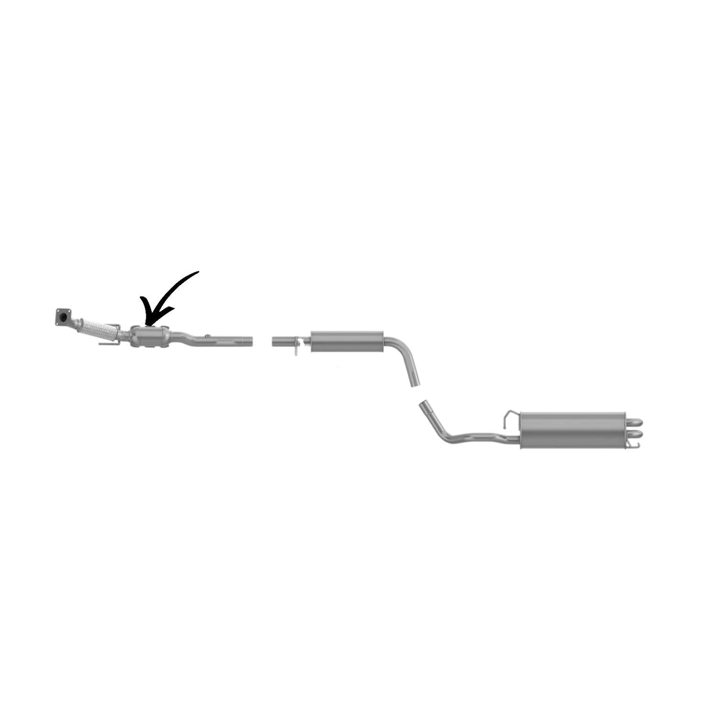 Volkswagen Golf 2.0L (2001-2006) FWD Catalytic Converter