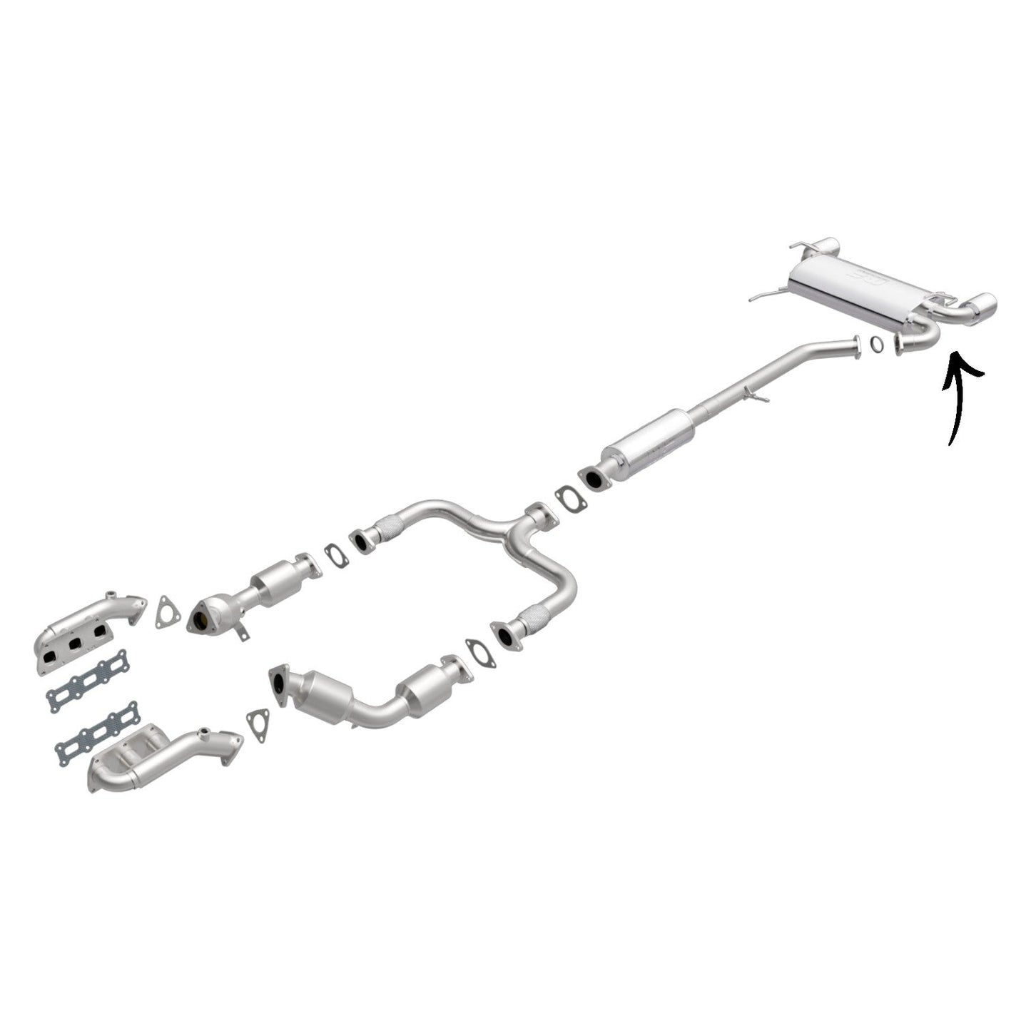 Infiniti G35 3.5L Coupe 2003-2007 Muffler