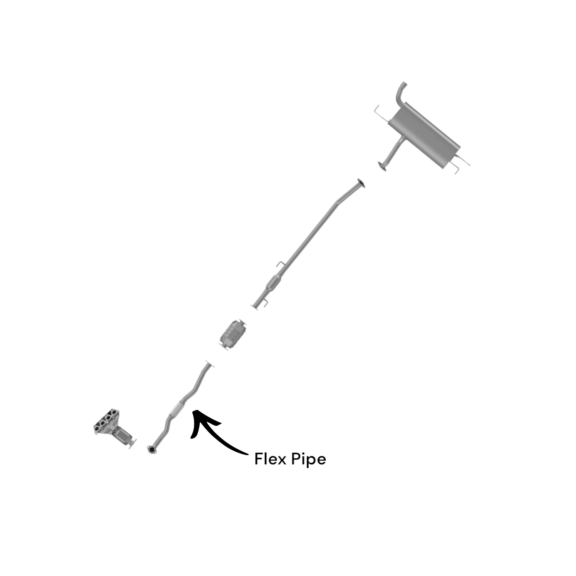 Hyundai Tucson 2.0L (2005-2008) Flex Pipe