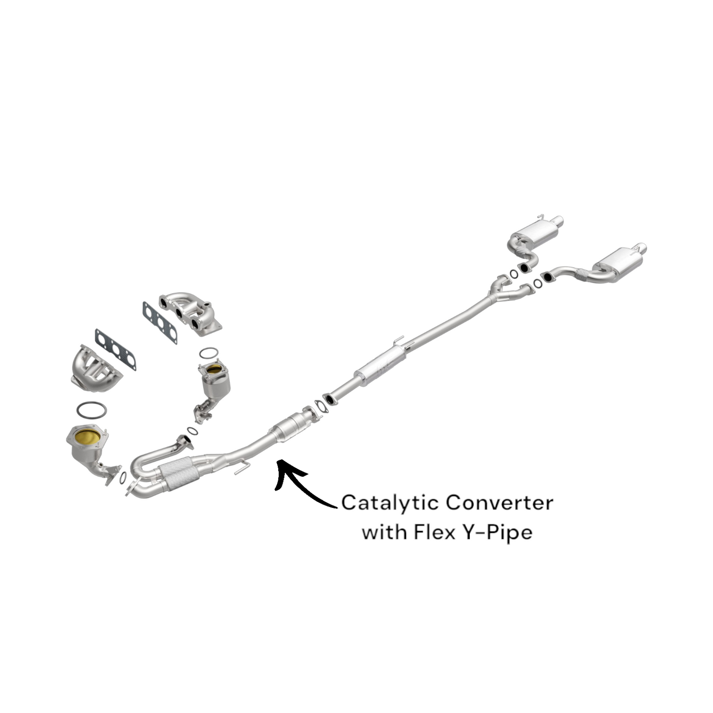Nissan Maxima 3.5L (2009-2015) Catalytic Converter with Flex Y-Pipe