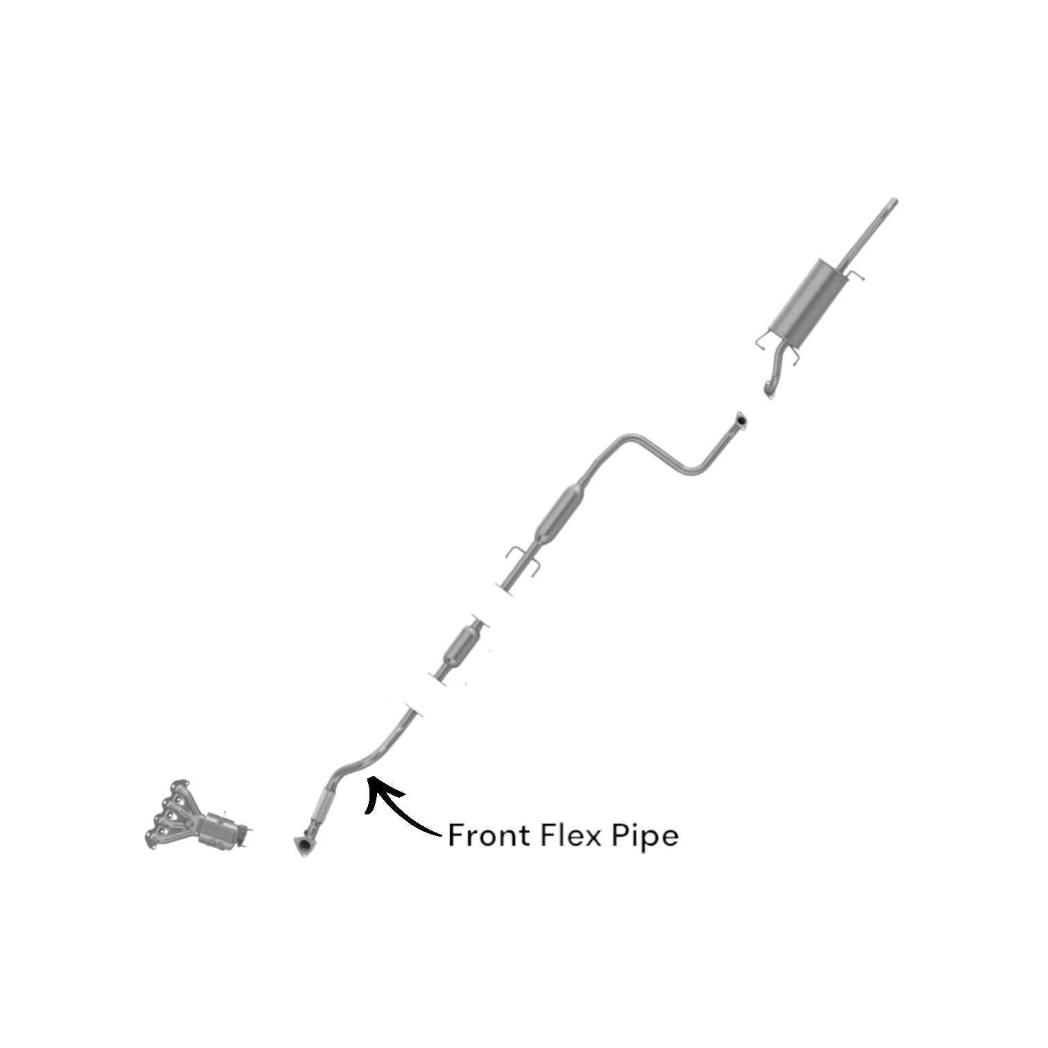 Chevrolet Aveo 1.6L (2009-2011) Front Flex Pipe