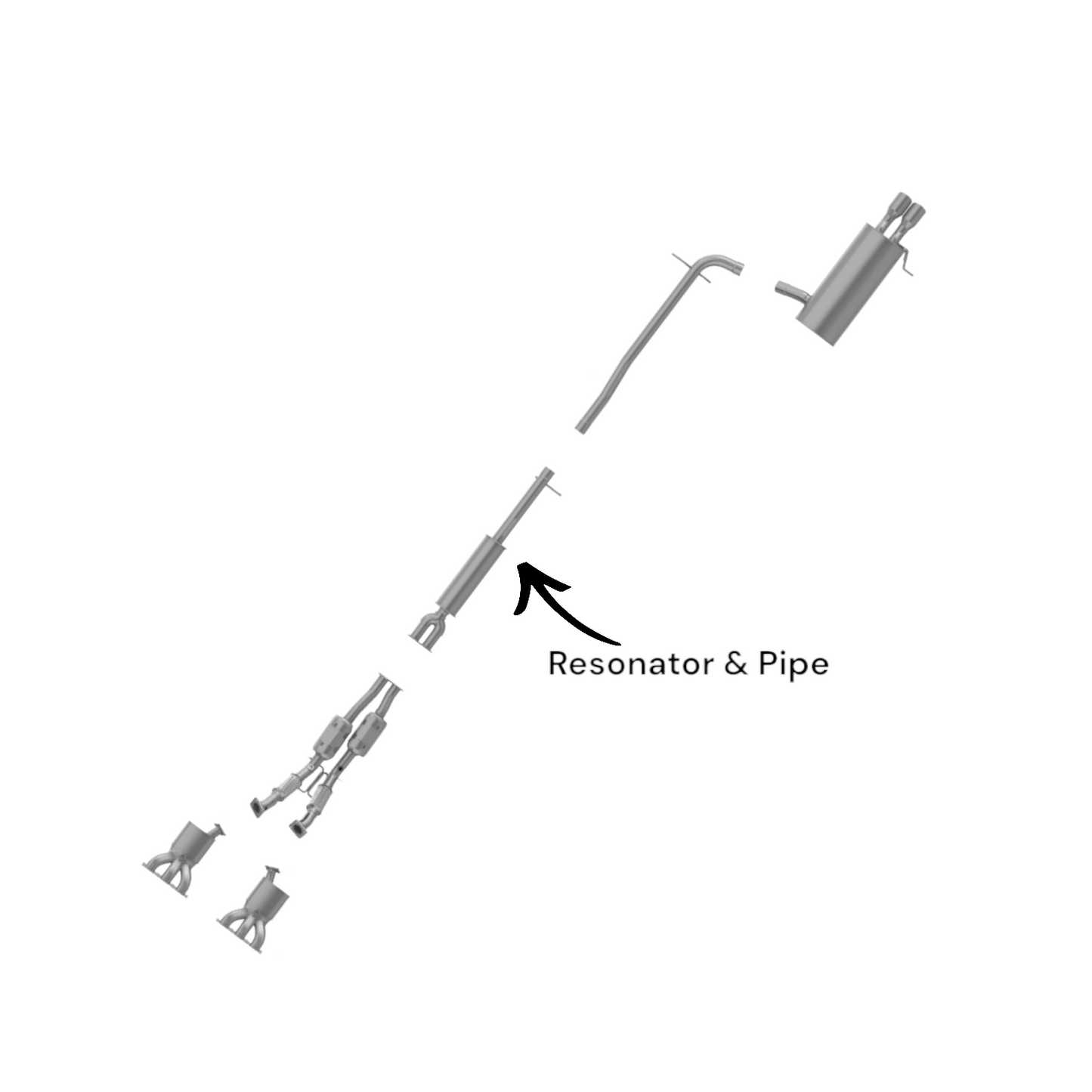 Volvo XC90 3.2L (2007-2014) Resonator & Pipe