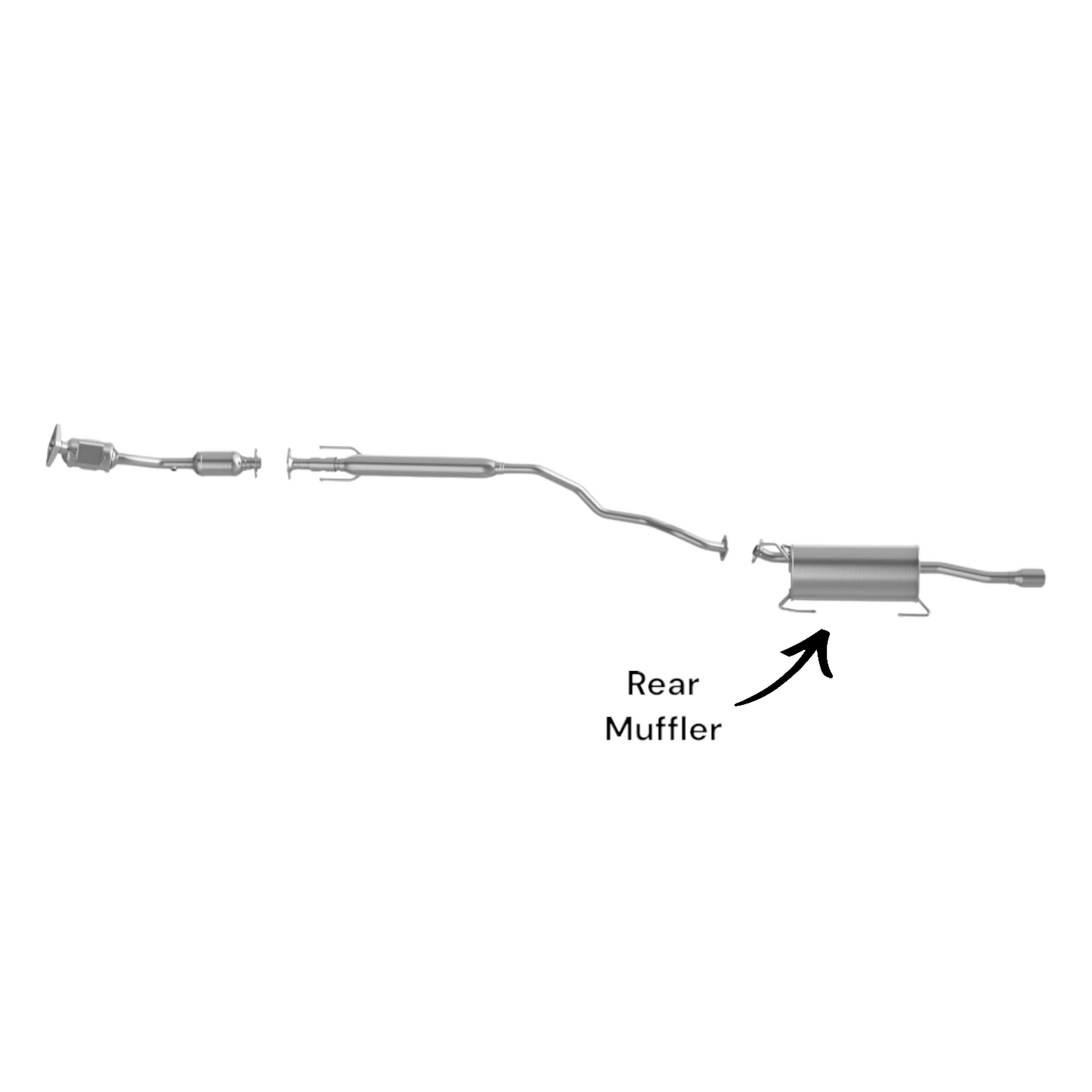 54955 - Nissan Sentra 1.8L (2013-2017) Rear Muffler