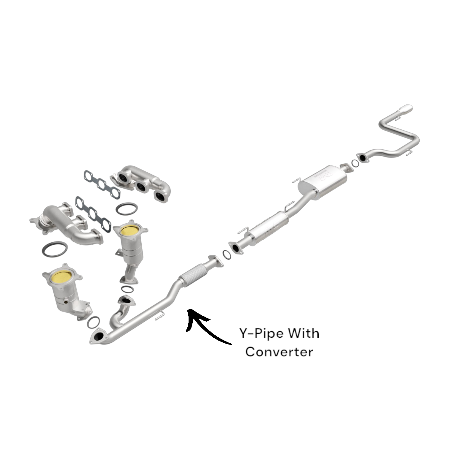 Nissan Pathfinder 3.5L (2013, 2014, 2015) Y-Pipe With Converter