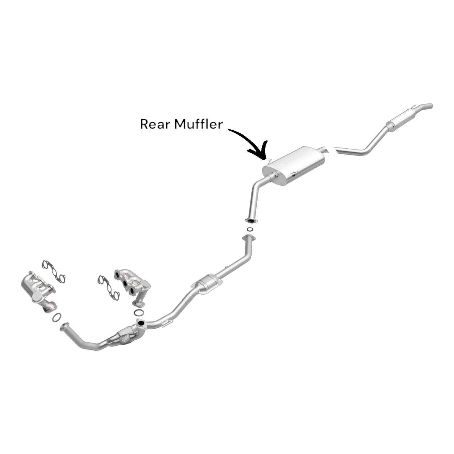 55183 - Toyota Sienna 3.0L (1998-2000) V6 Rear Muffler