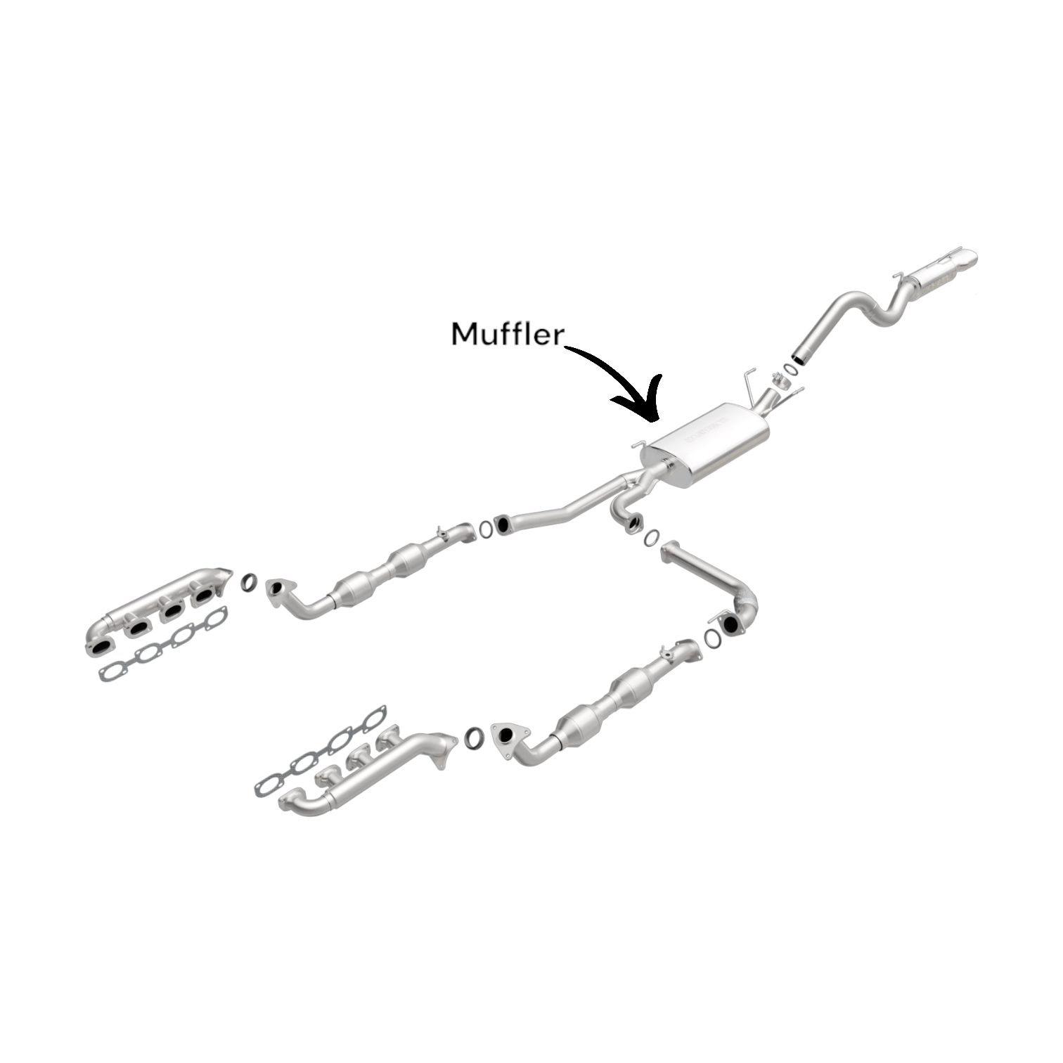 55329 - Toyota Land Cruiser 4.7L (1998-2007) V8 Muffler