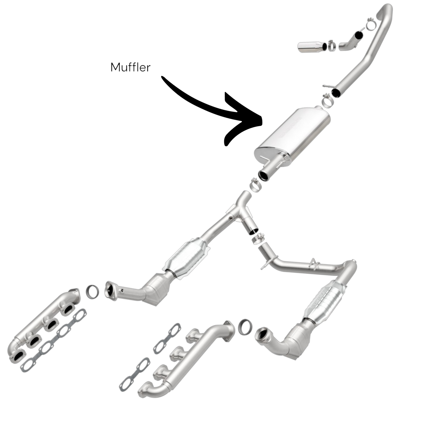 Lincoln Navigator 5.4L 2003-2014 Muffler