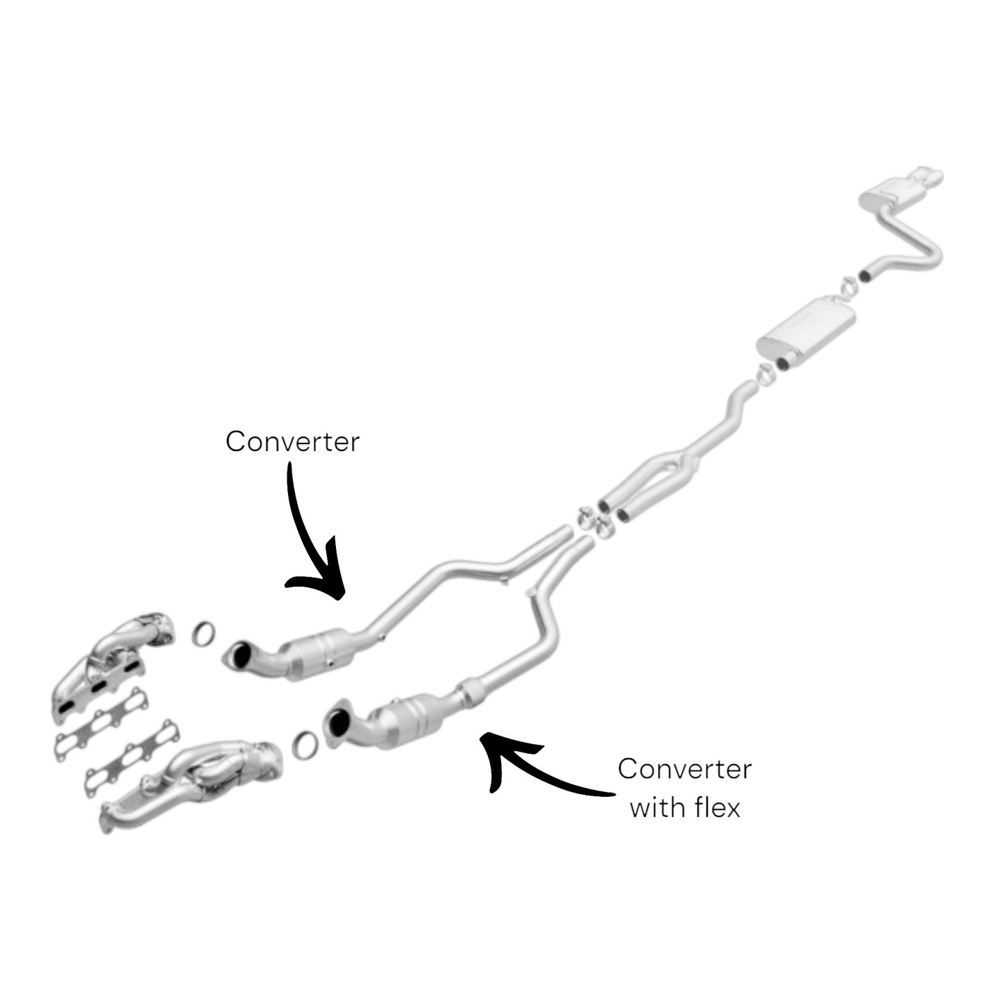 Dodge Challenger 3.5L 2009-2010 Catalytic Converters set