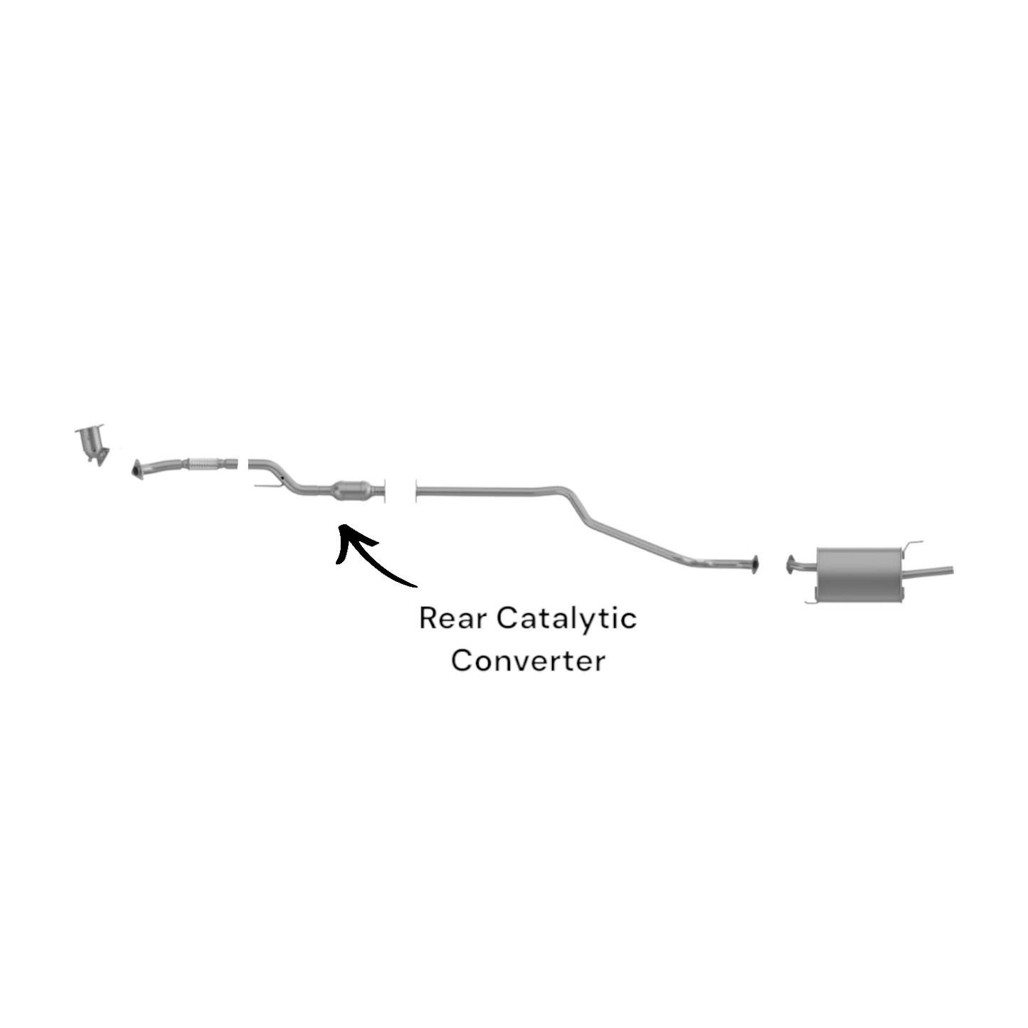 Nissan Sentra 1.8L (2003-2006) Rear Catalytic Converter