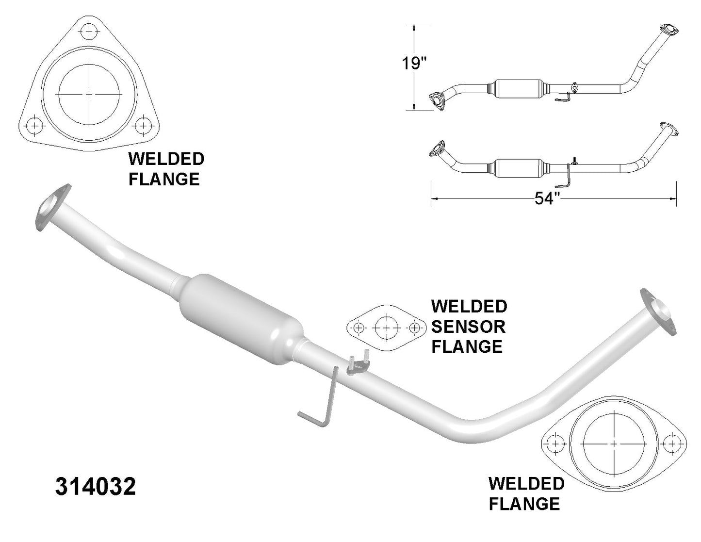 Toyota Sequoia 4.7L V8 (2001-2004) Driver Side Catalytic Converter