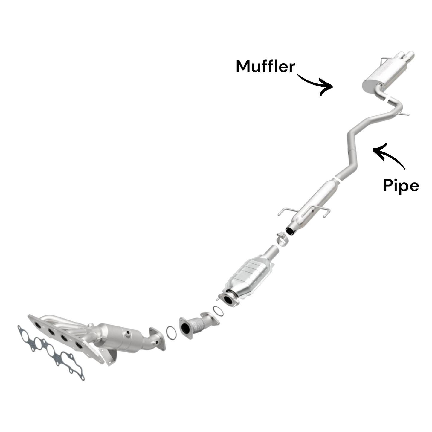 Ford Fusion 2.3L (2006-2009) Pipe and Muffler