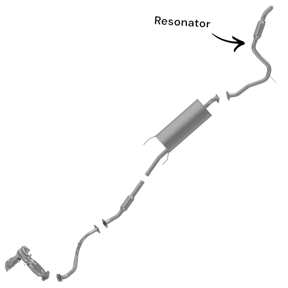 Toyota RAV4 2.4L (2006-2008) Tail Pipe with Resonator
