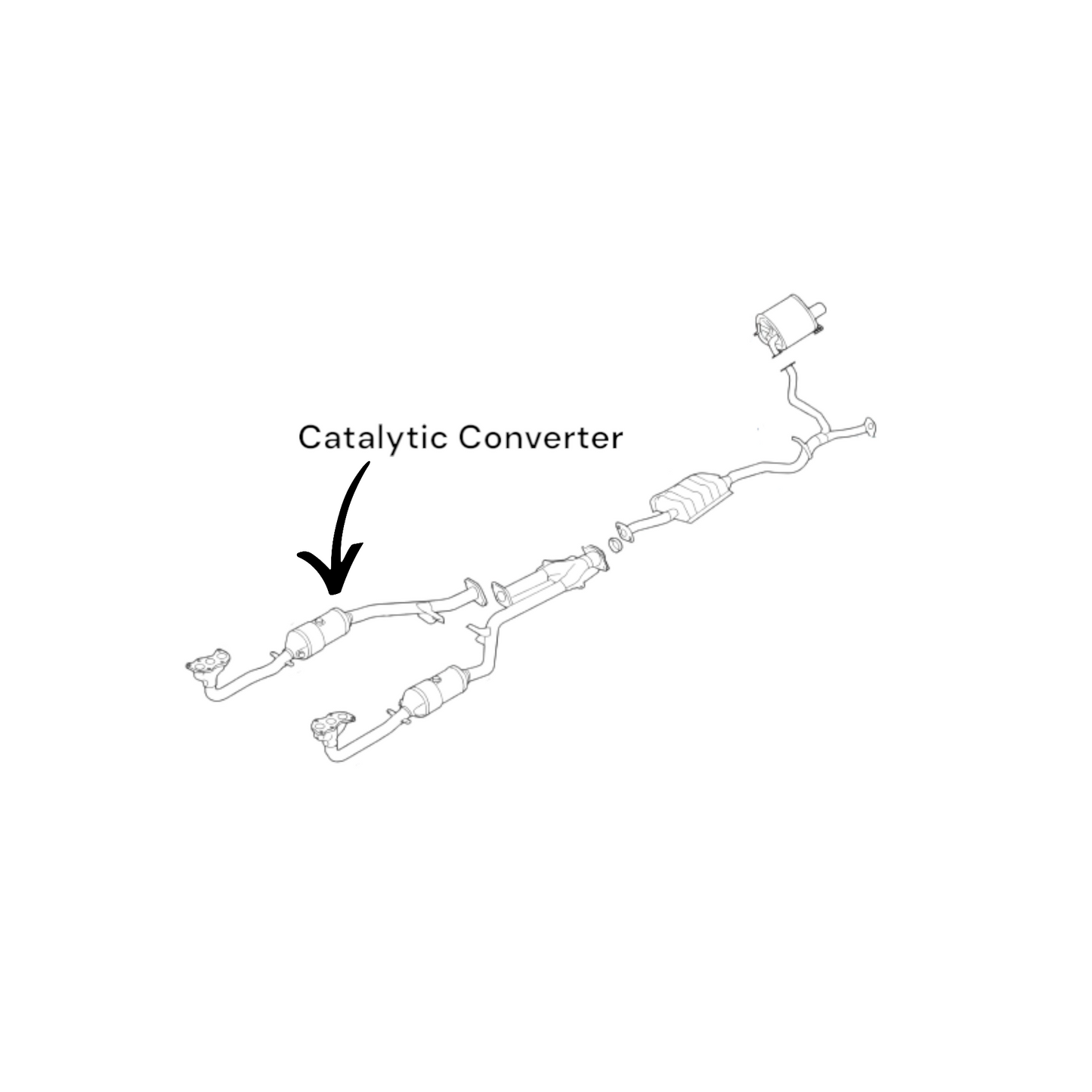 Subaru Legacy 3.6L (2010-2015) Right-Side Catalytic Converter