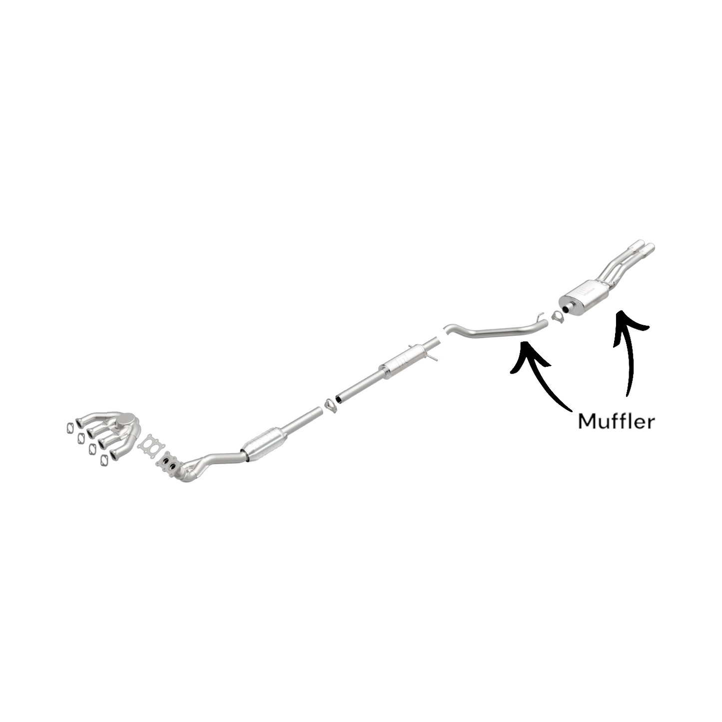 Volkswagen Golf City 2.0L (2007-2009) Rear Muffler