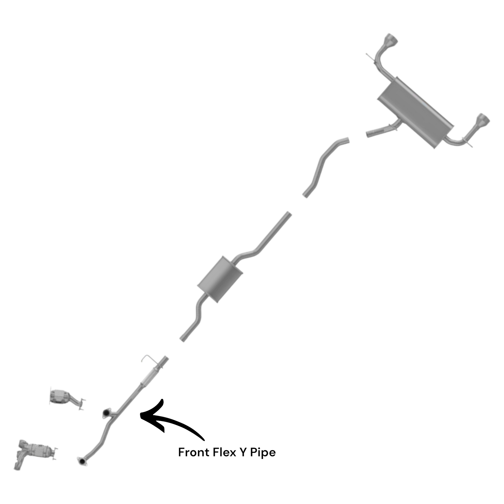Ford Edge 3.5L (2011-2014) Front Flex Y Pipe