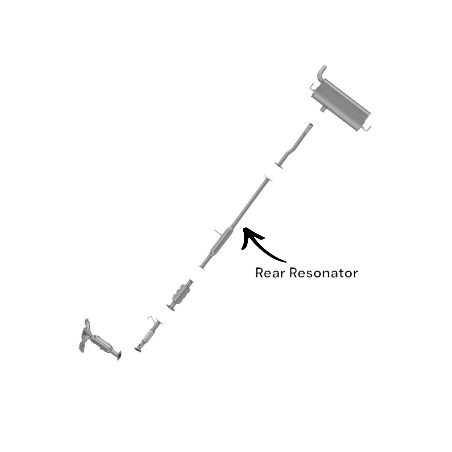 Hyundai Tucson 2.4L (2010-2013) Rear Resonator