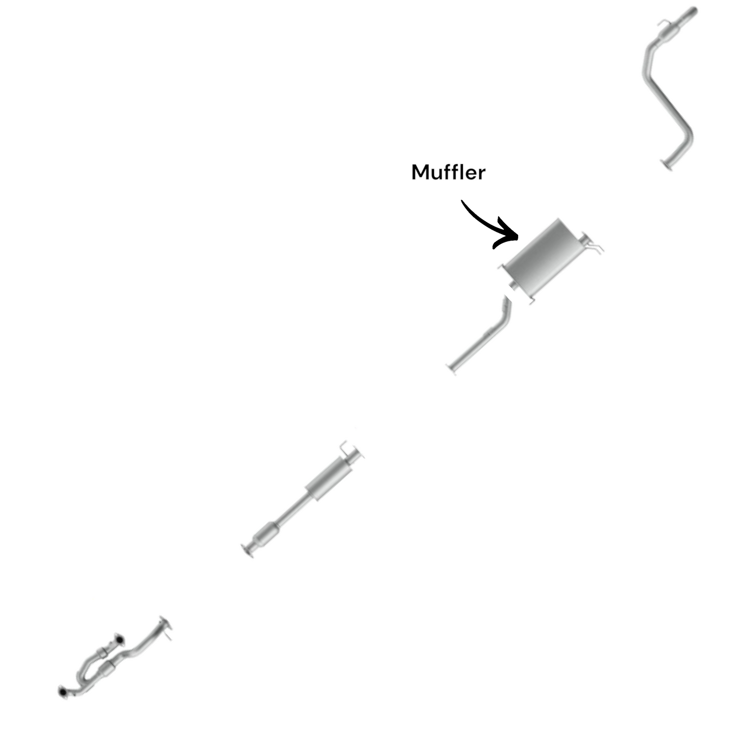 Kia Sedona 2.5L (2015-2017) Muffler