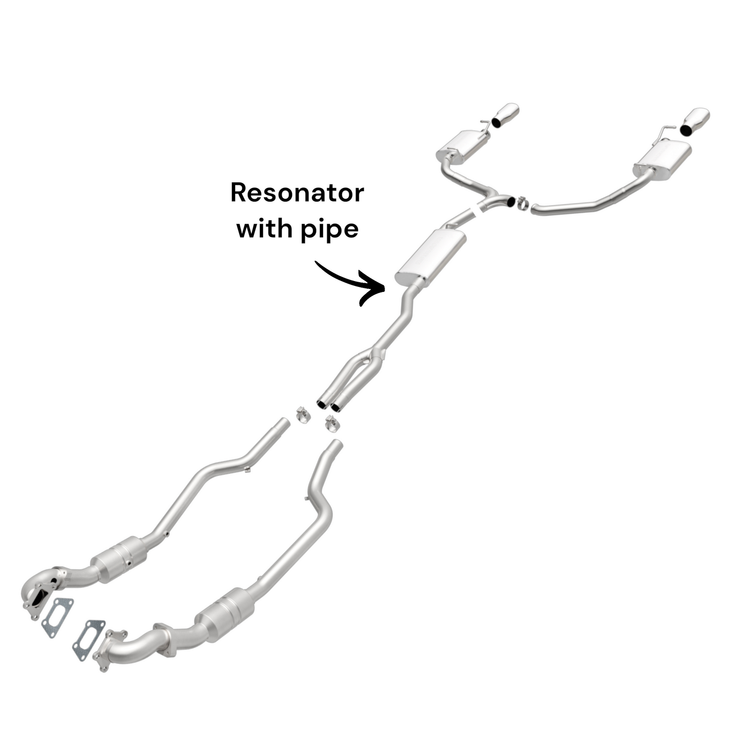 Dodge Charger 3.6L (2011-2014) Resonator with Pipe