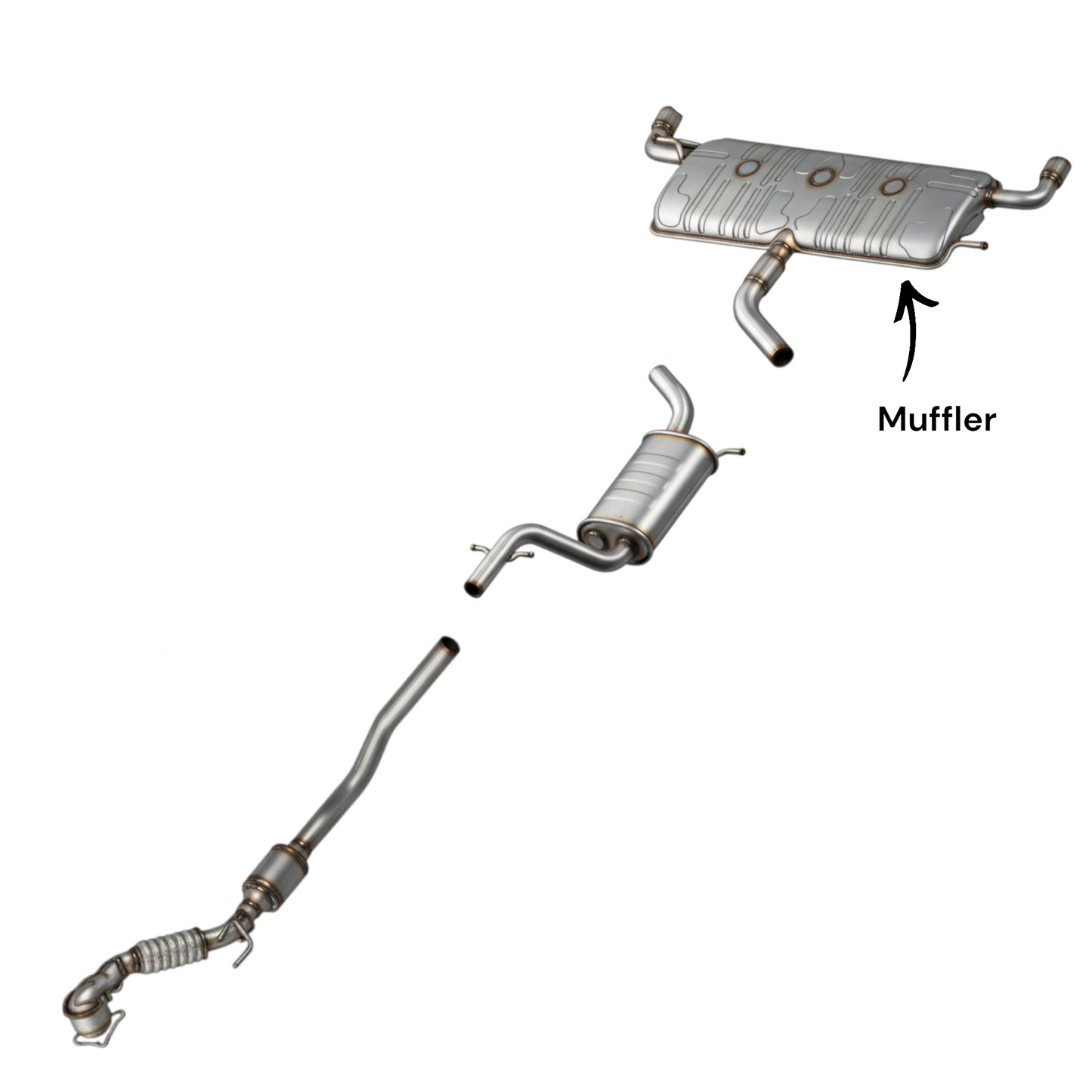 Volkswagen GTI 2.0L (2010-2014) Rear Muffler